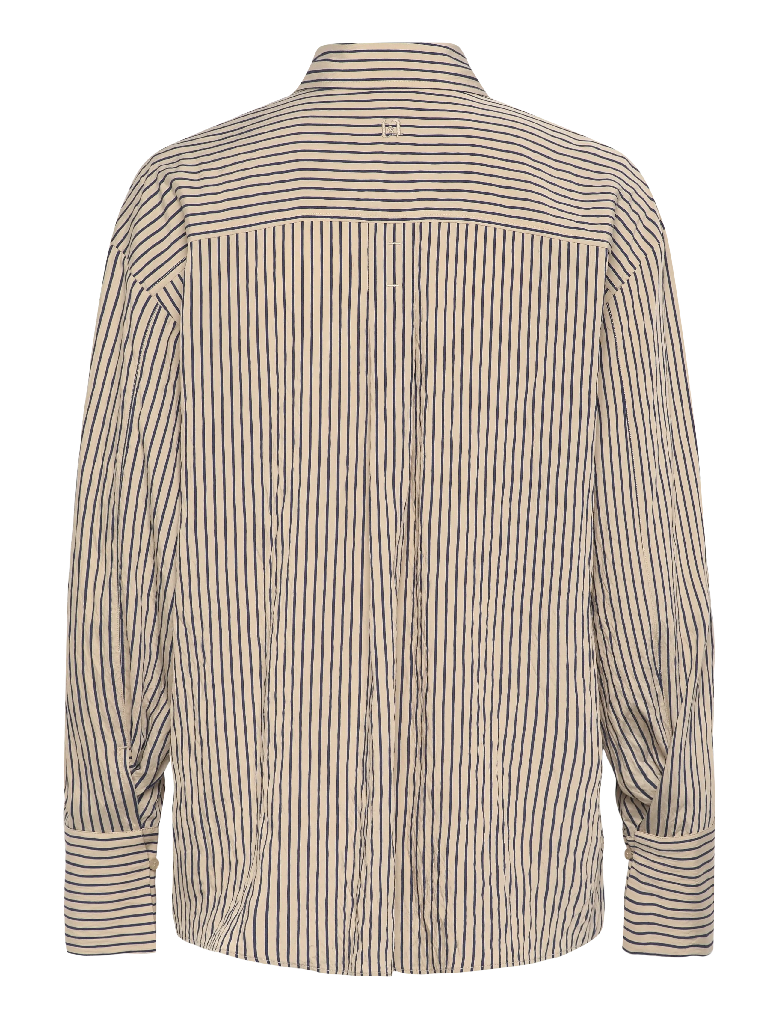 Twist & Tango - Arwa Shirt - långärmade skjortor - navy beige stripe - 2