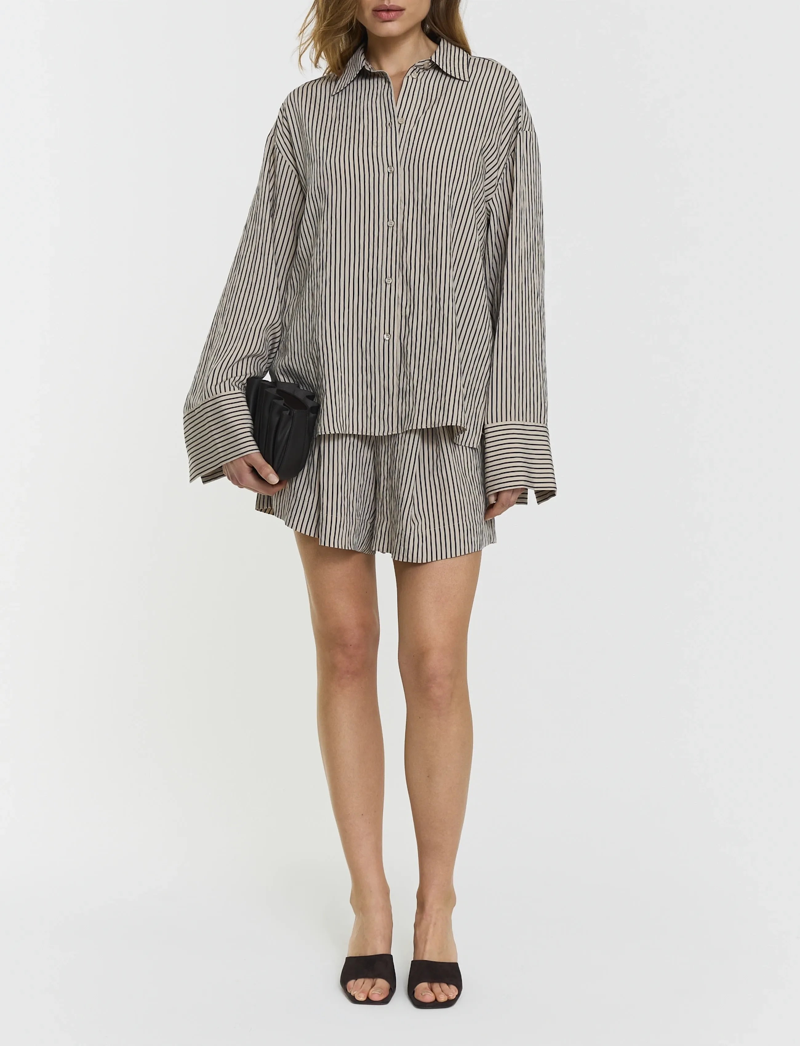 Twist & Tango Arwa Shirt - Blusen & Hemden - NAVY BEIGE STRIPE / beige