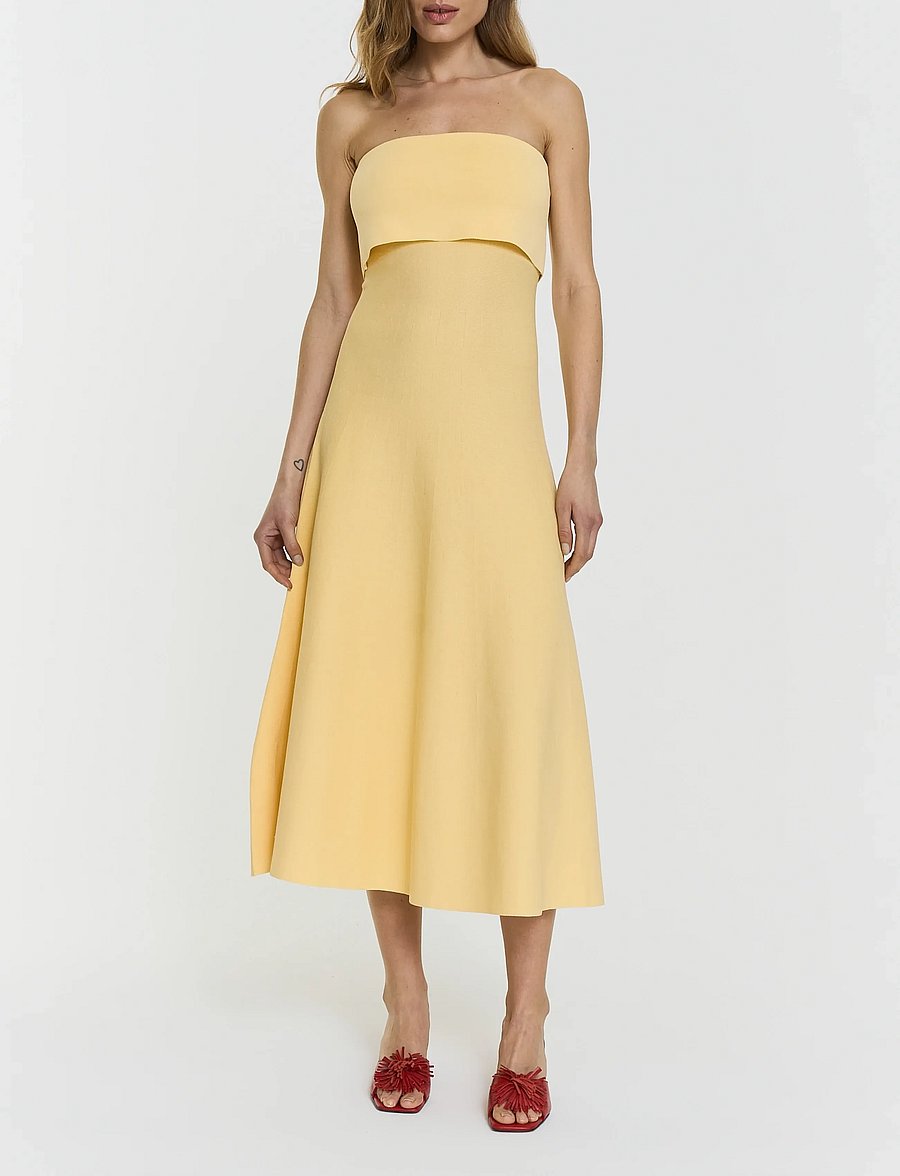 Twist & Tango - Clementina Midi Dress - midi kjoler - butter yellow - 0