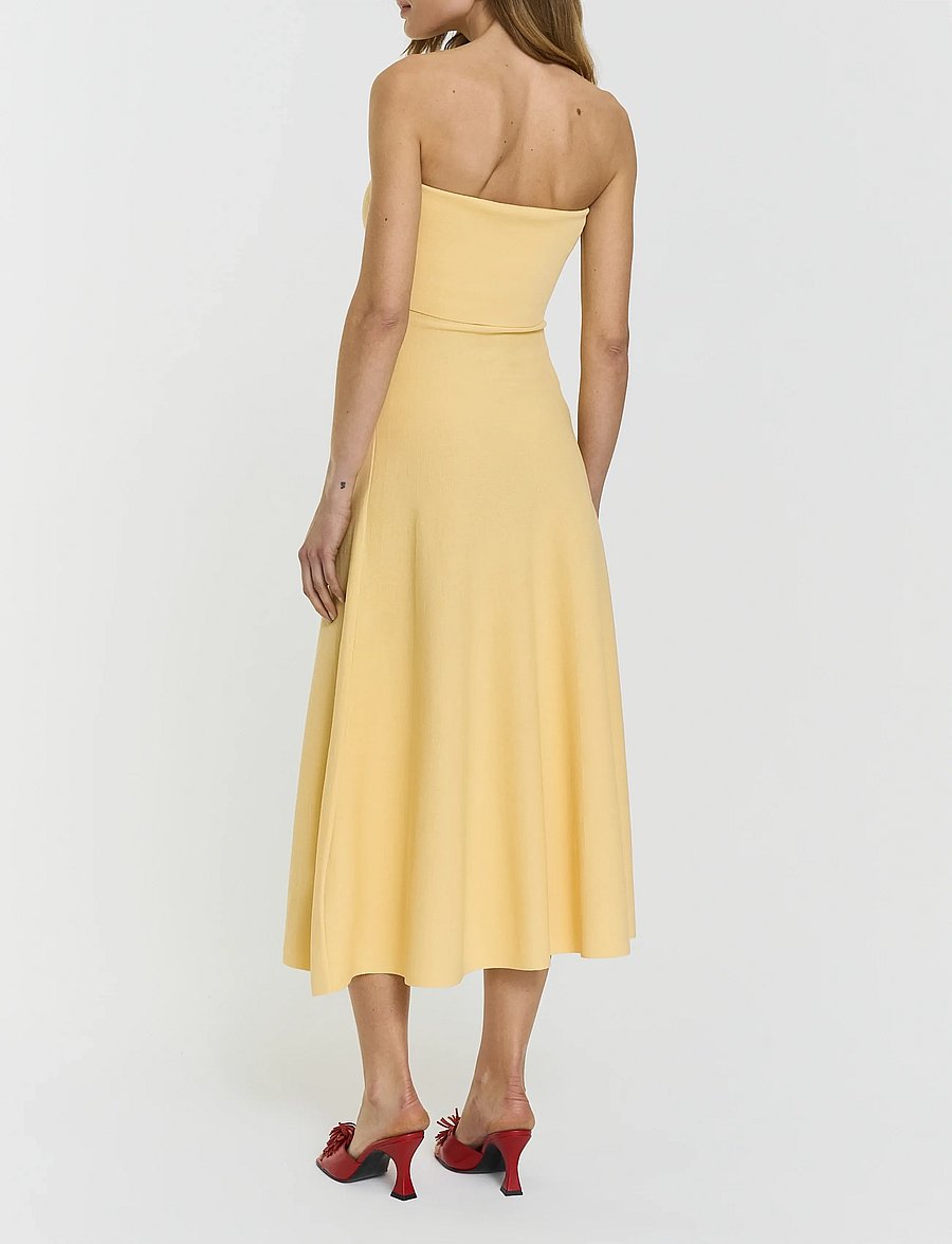 Twist & Tango - Clementina Midi Dress - midi kjoler - butter yellow - 4