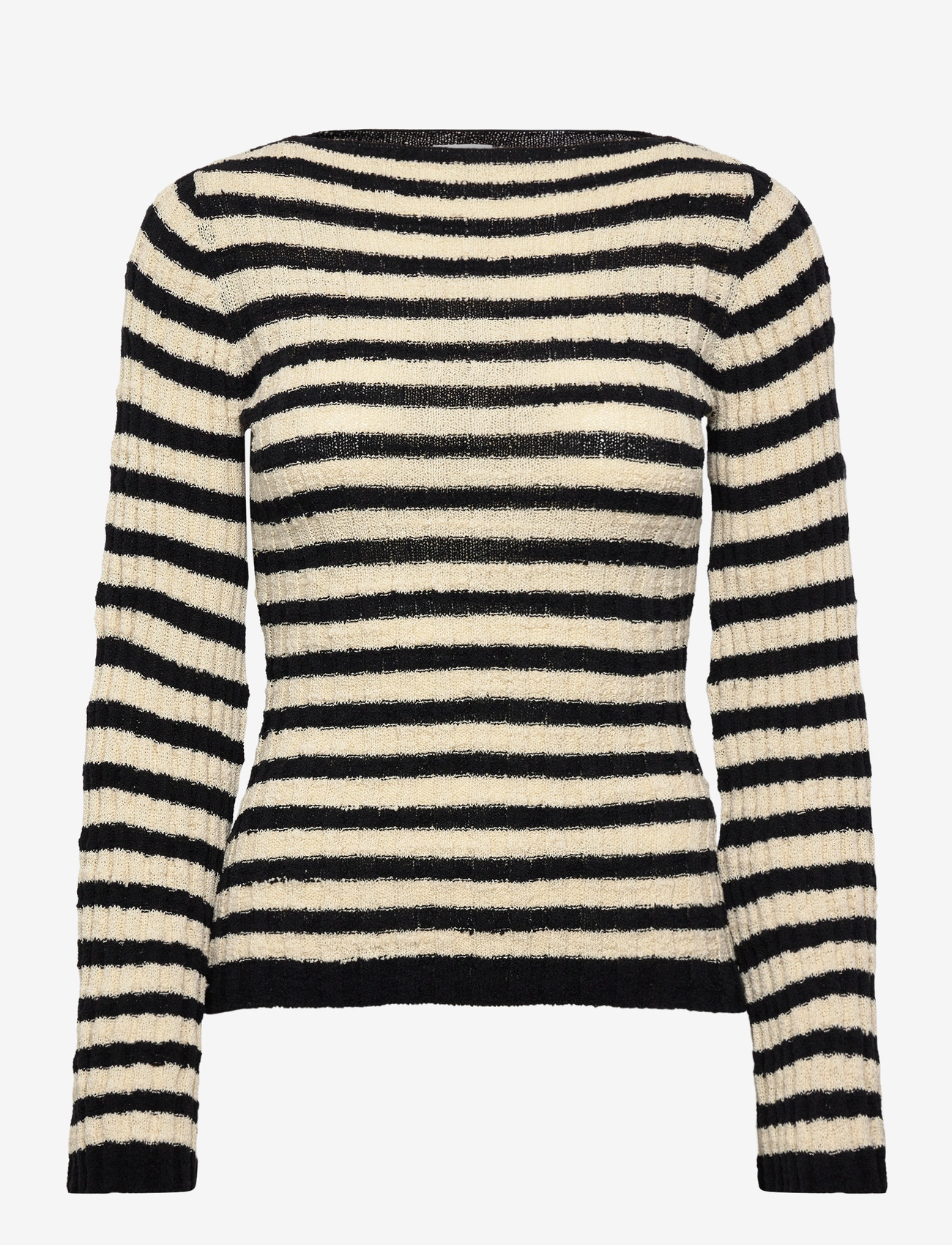 Twist & Tango - Karlie Knitted Top - langærmede toppe - black stripe - 1