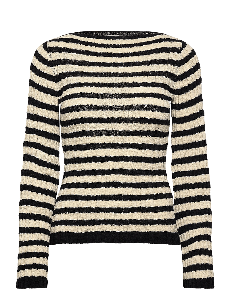 Twist & Tango - Karlie Knitted Top - langärmlige tops - black stripe - 1