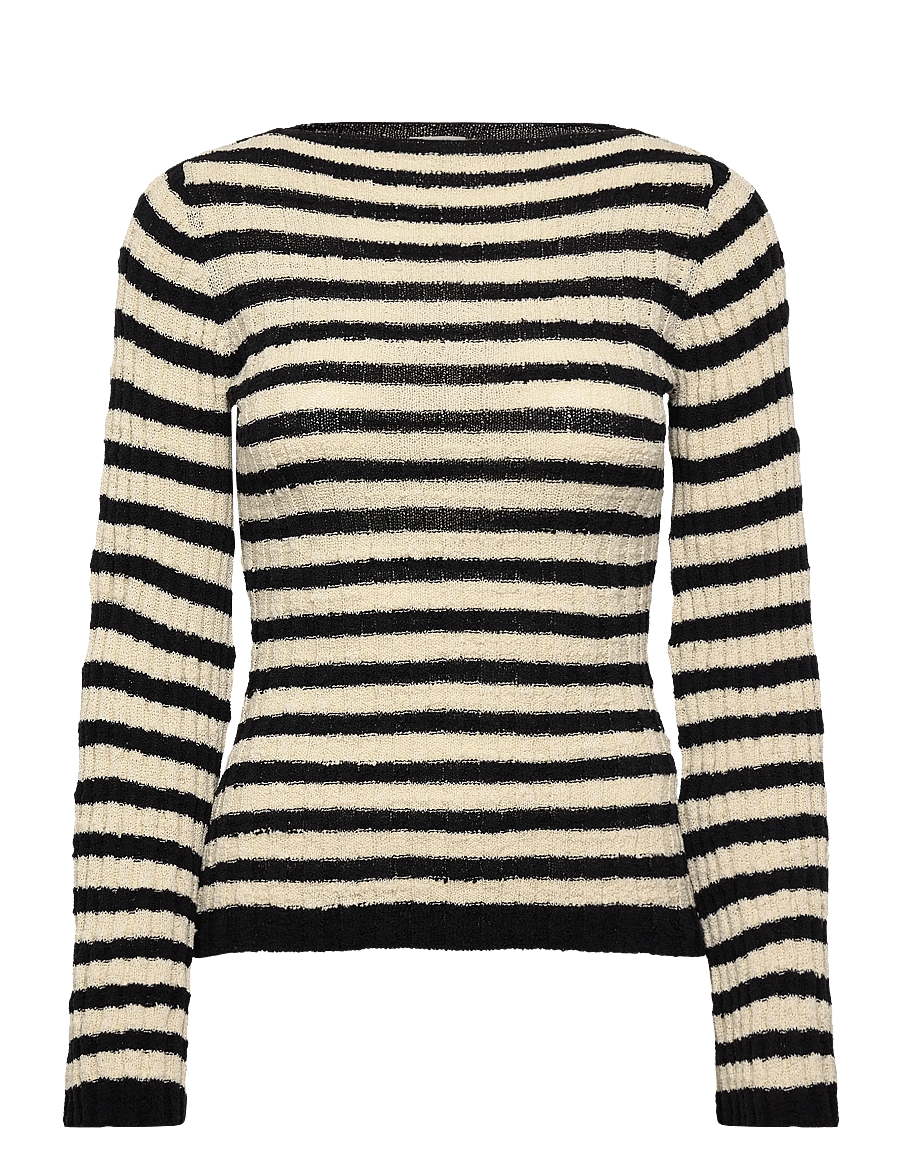 Twist & Tango - Karlie Knitted Top - langärmlige tops - black stripe - 1