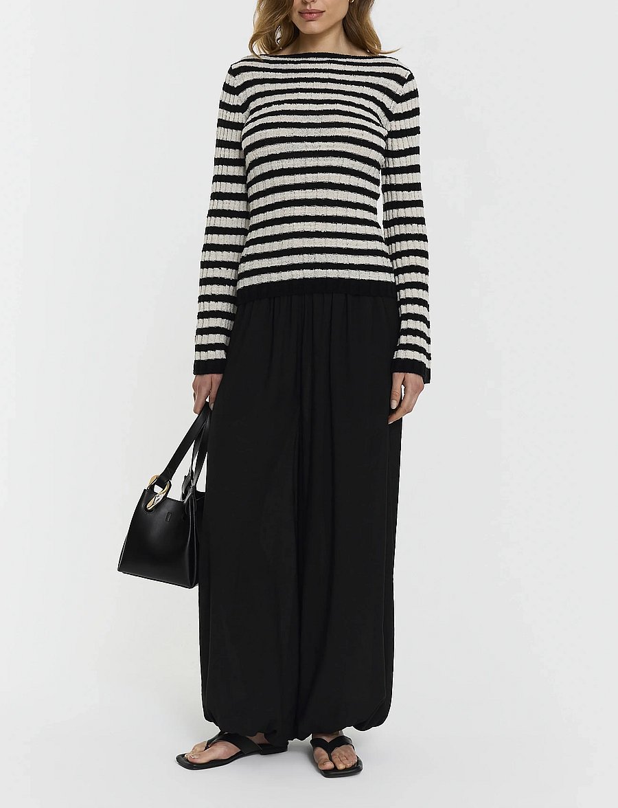 Twist & Tango - Karlie Knitted Top - langärmlige tops - black stripe - 0