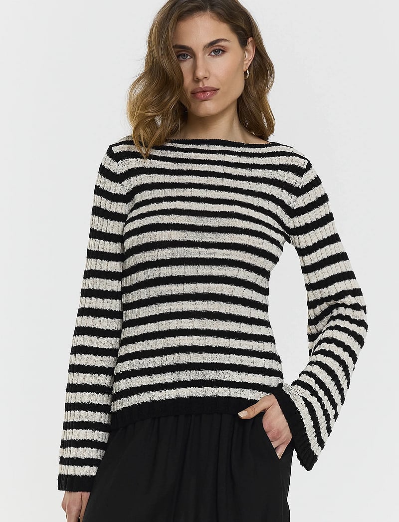 Twist & Tango - Karlie Knitted Top - langärmlige tops - black stripe - 3