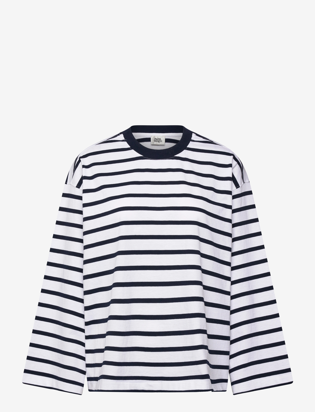 Twist & Tango - Celeste LS Top - long-sleeved tops - navy white stripe - 0