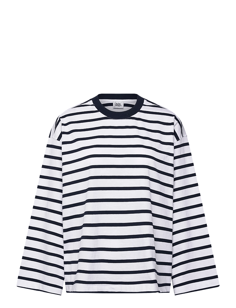 Twist & Tango - Celeste LS Top - long-sleeved tops - navy white stripe - 0