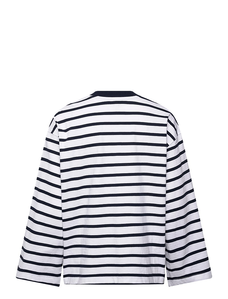 Twist & Tango - Celeste LS Top - long-sleeved tops - navy white stripe - 1