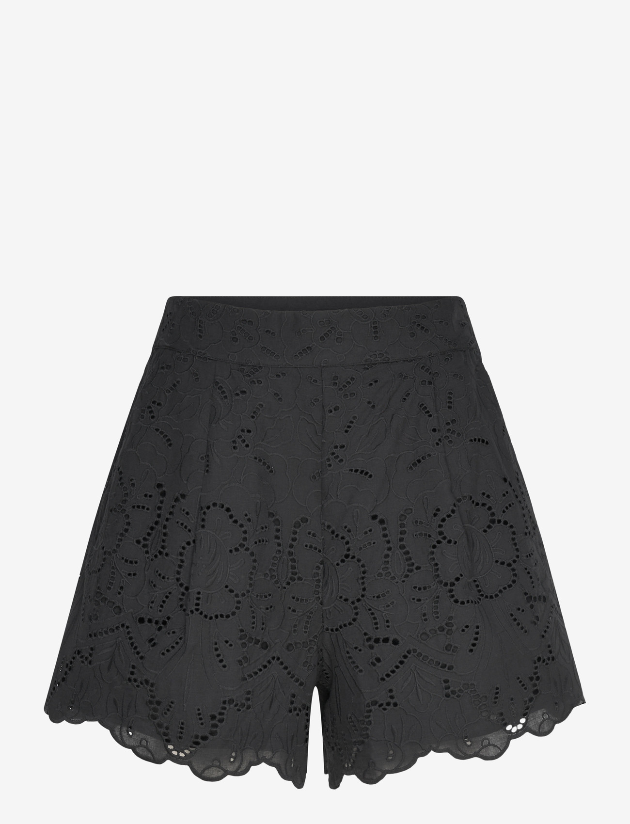 Twist & Tango - Meira Broderie Shorts - casual shorts - black - 0