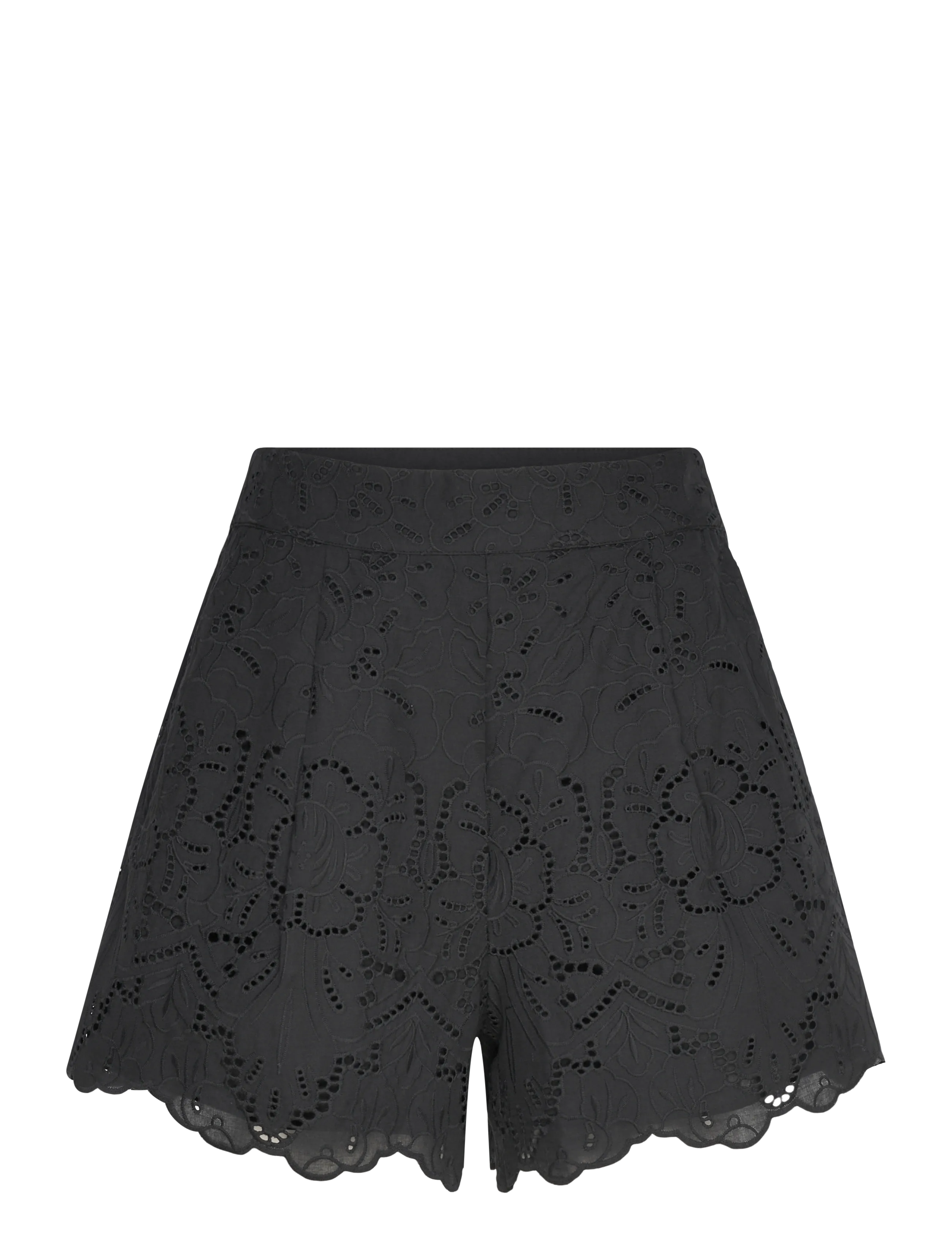 Twist & Tango Meira Broderie Shorts - Clothing - BLACK / black
