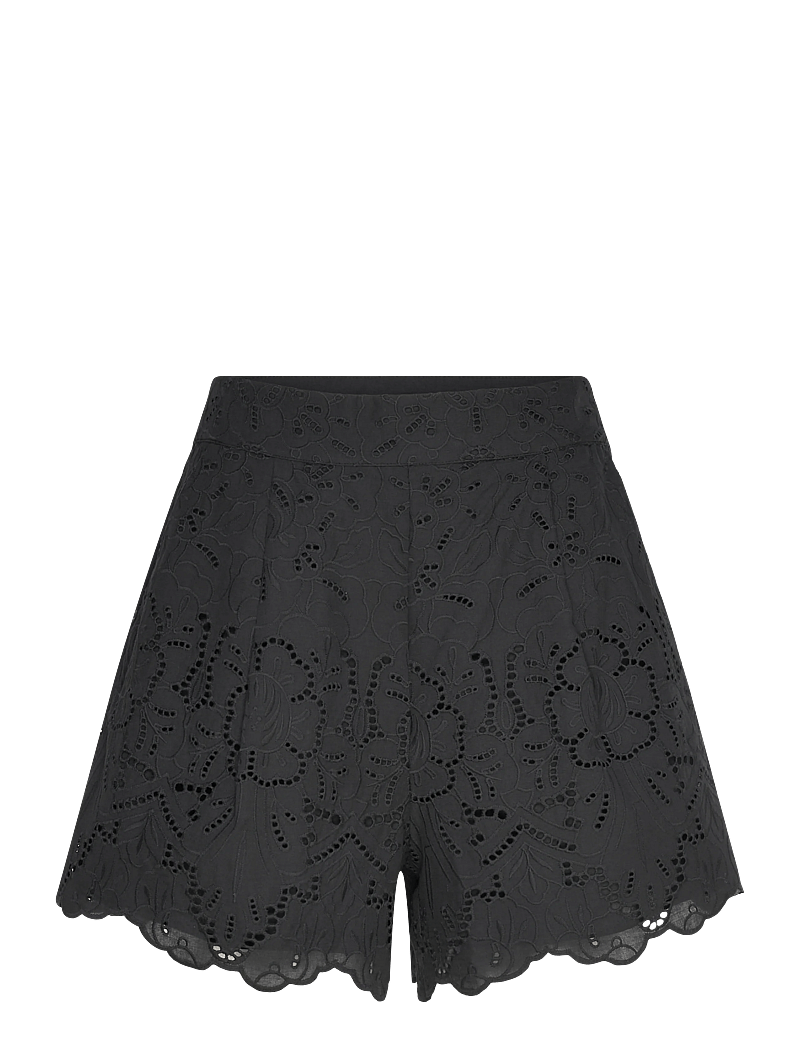 Twist & Tango - Meira Broderie Shorts - casual shorts - black - 0