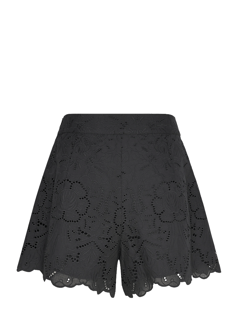 Twist & Tango - Meira Broderie Shorts - casual shorts - black - 1