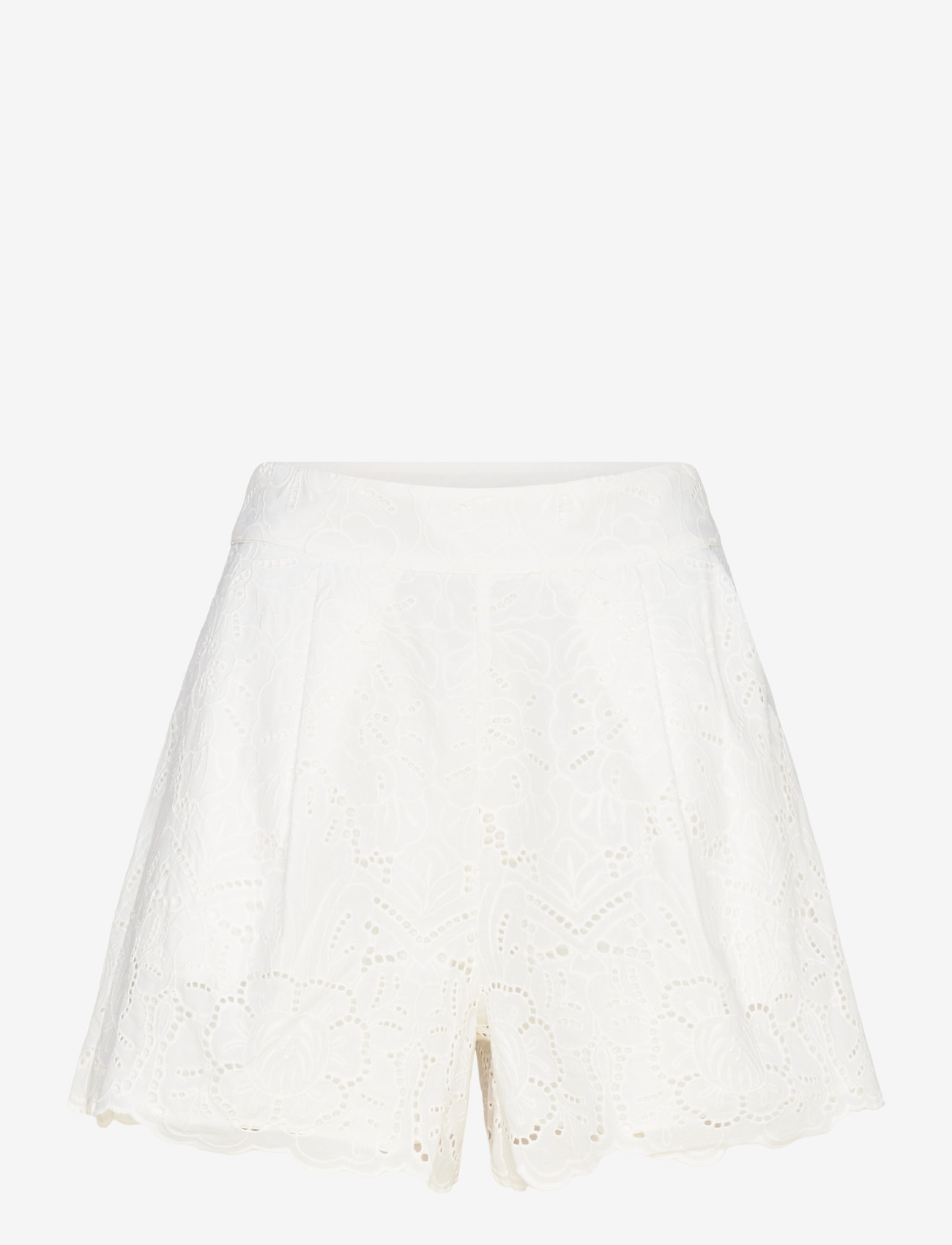 Twist & Tango - Meira Broderie Shorts - casual shorts - white - 0