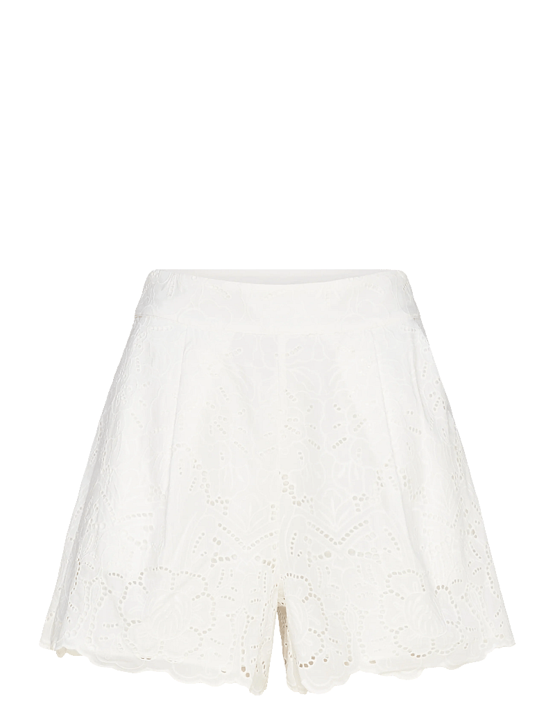 Twist & Tango - Meira Broderie Shorts - casual shorts - white - 0