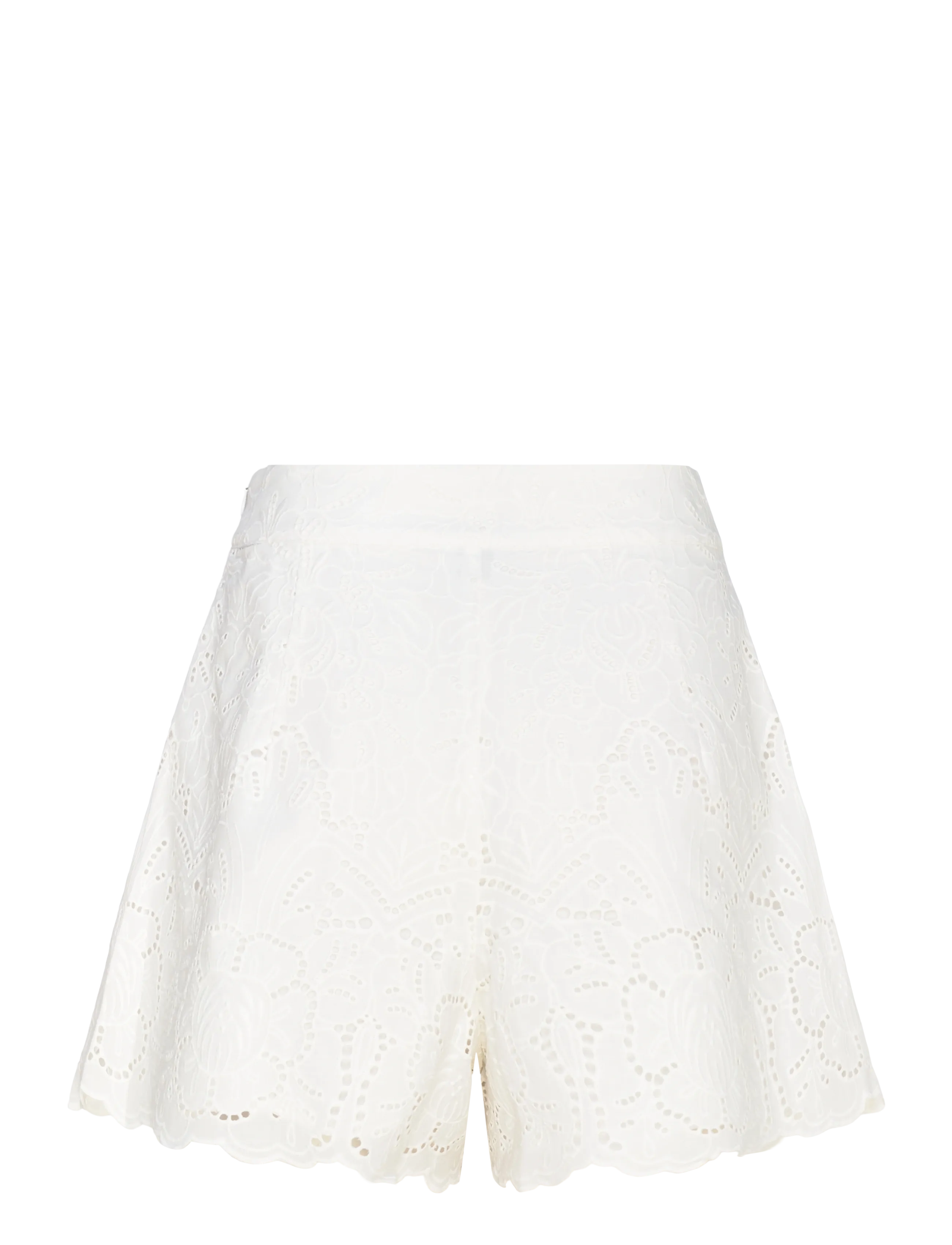 Twist & Tango - Meira Broderie Shorts - casual shorts - white - 2