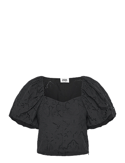 Mandie Broderie Blouse - KortæRmede Bluser