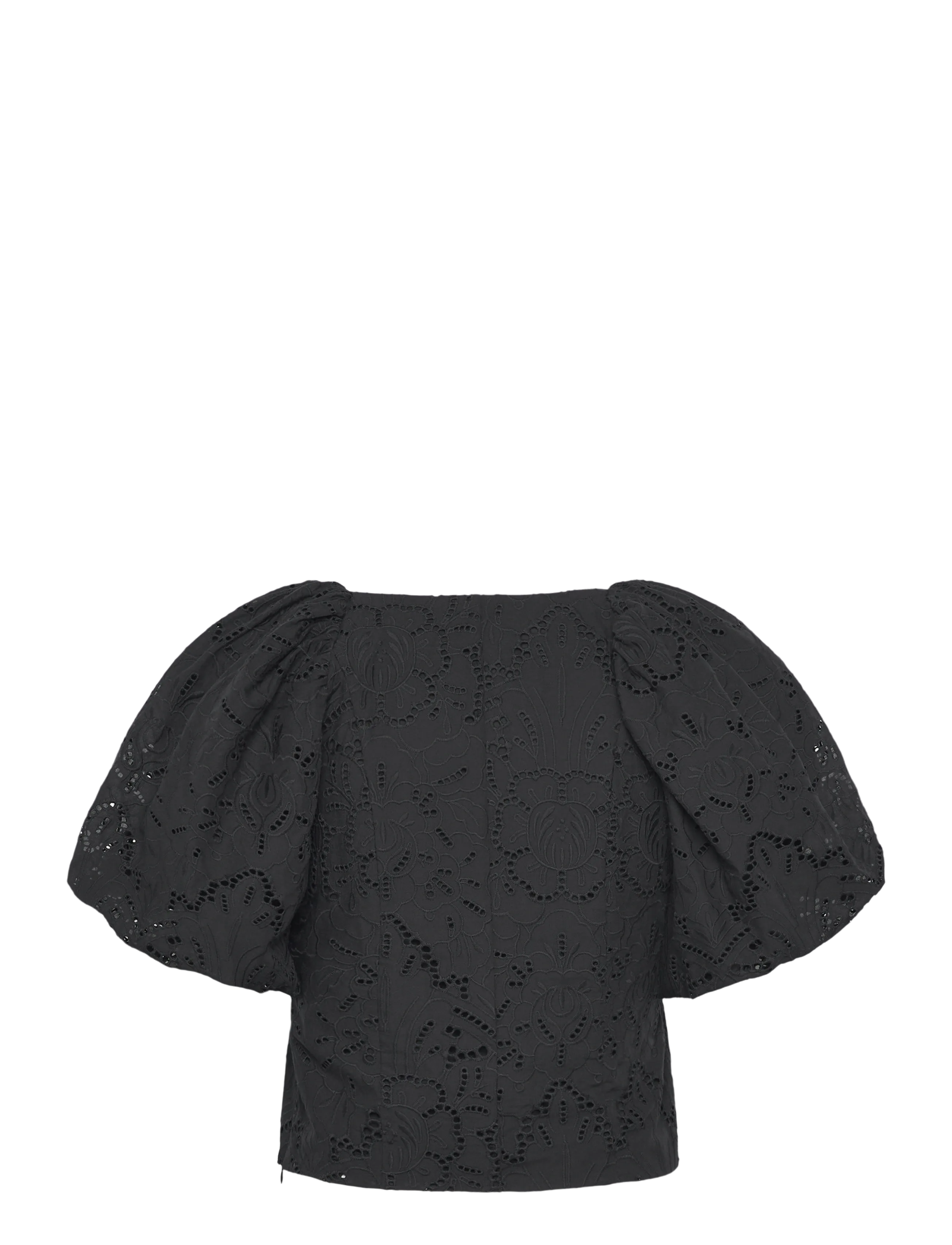Twist & Tango - Mandie Broderie Blouse - lühikeste varrukatega pluusid - black - 2