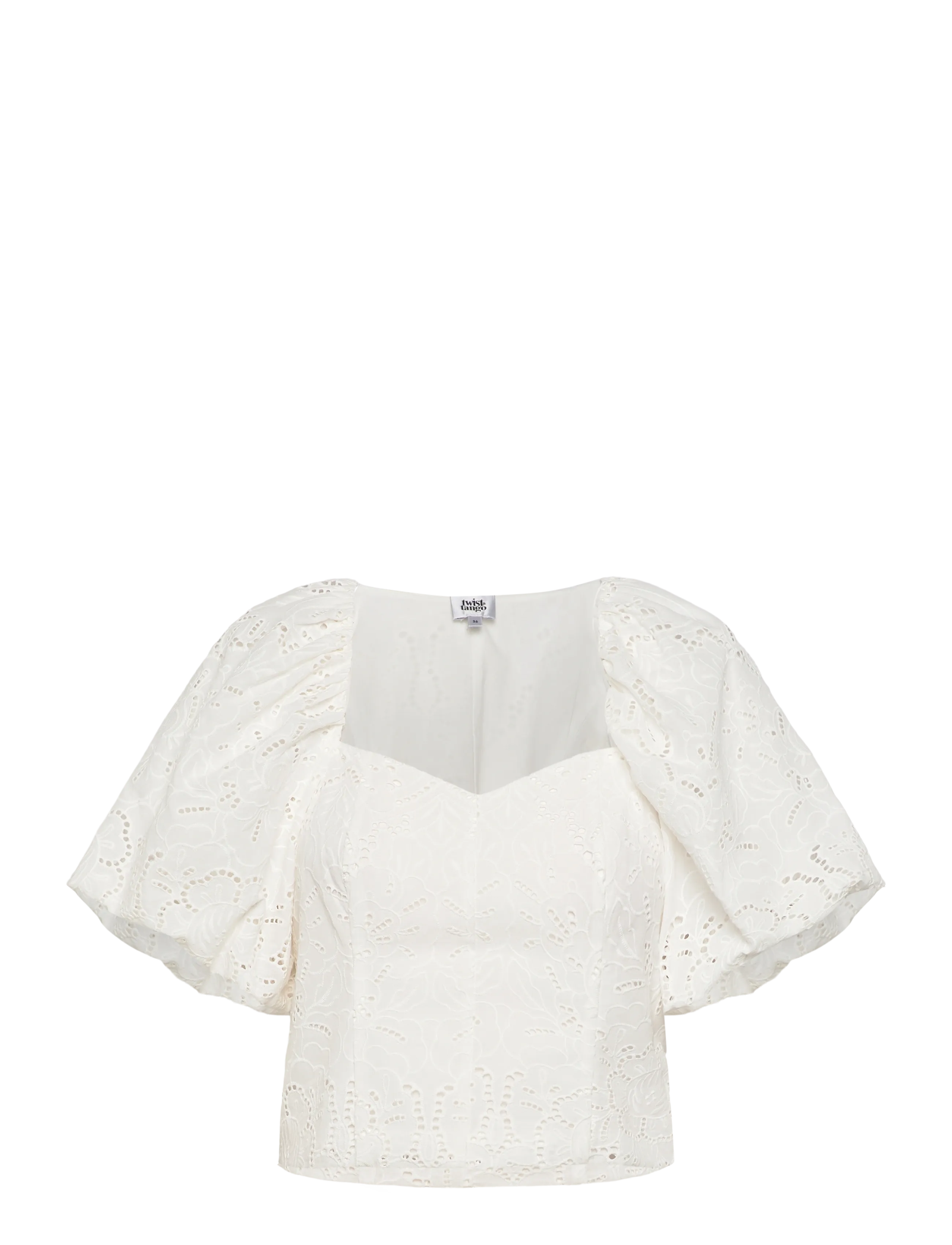 TWIST & TANGO Mandie Broderie Bluse Weiß - 36 - Damen