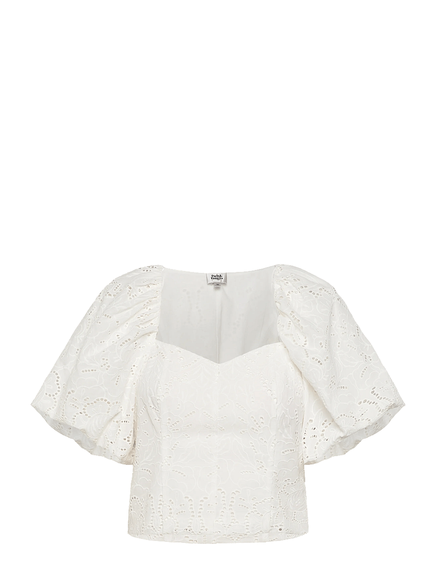 Twist & Tango - Mandie Broderie Blouse - bluzki z krótkim rękawem - white - 1