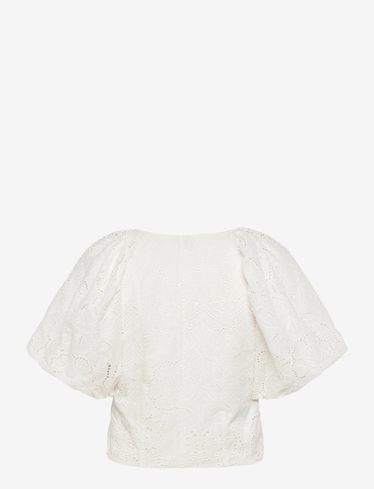 Twist & Tango - Mandie Broderie Blouse - kortærmede bluser - white - 1