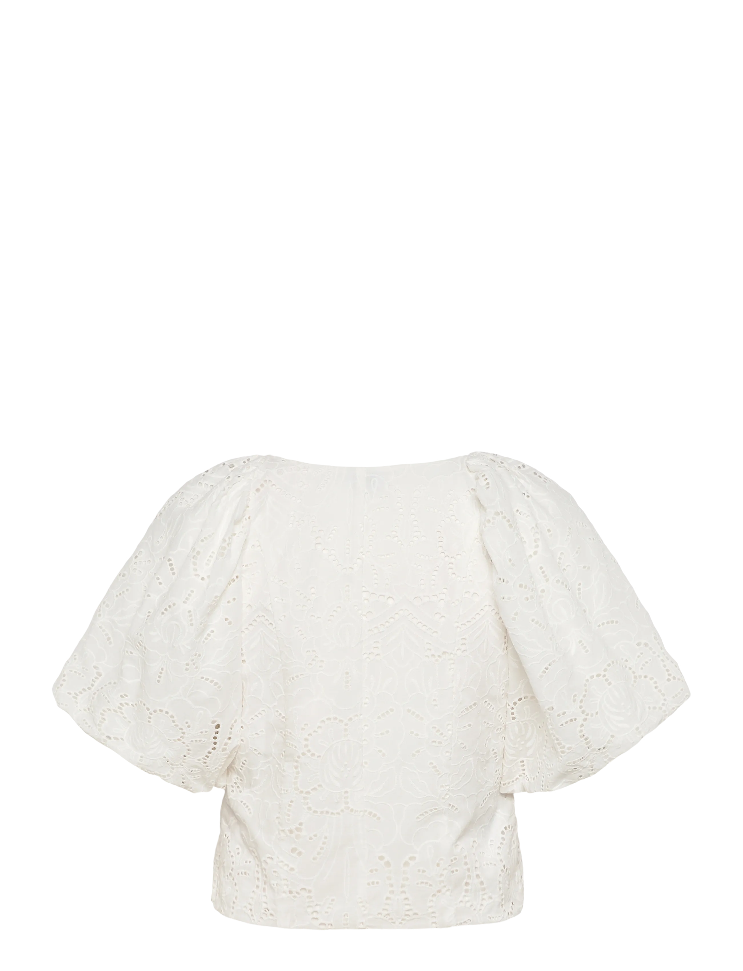 Twist & Tango - Mandie Broderie Blouse - short-sleeved blouses - white - 2