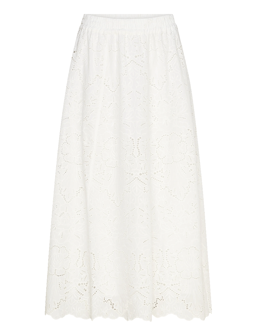 Twist & Tango - Janice Broderie Skirt - midi nederdele - white - 1