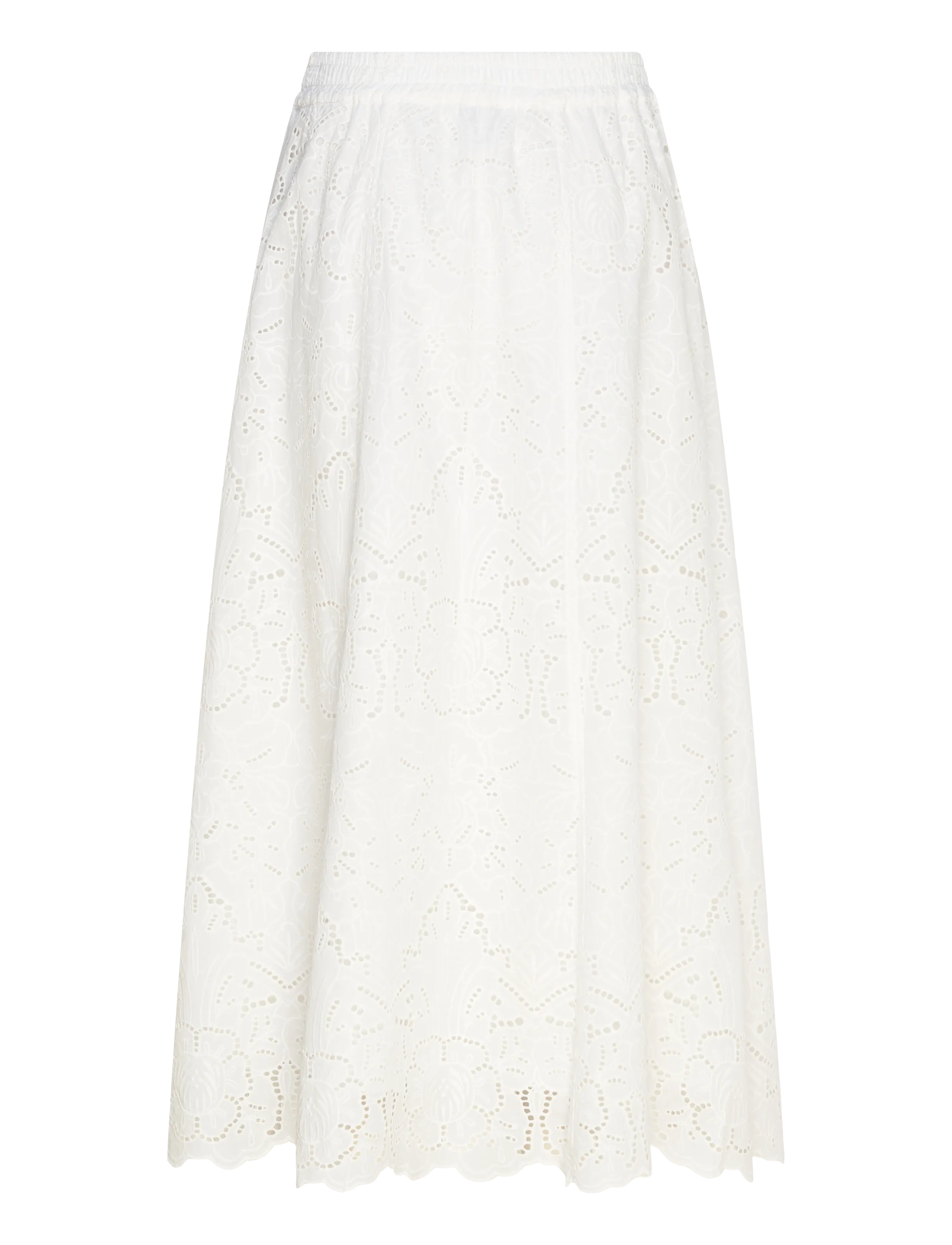 Twist & Tango - Janice Broderie Skirt - midi nederdele - white - 2
