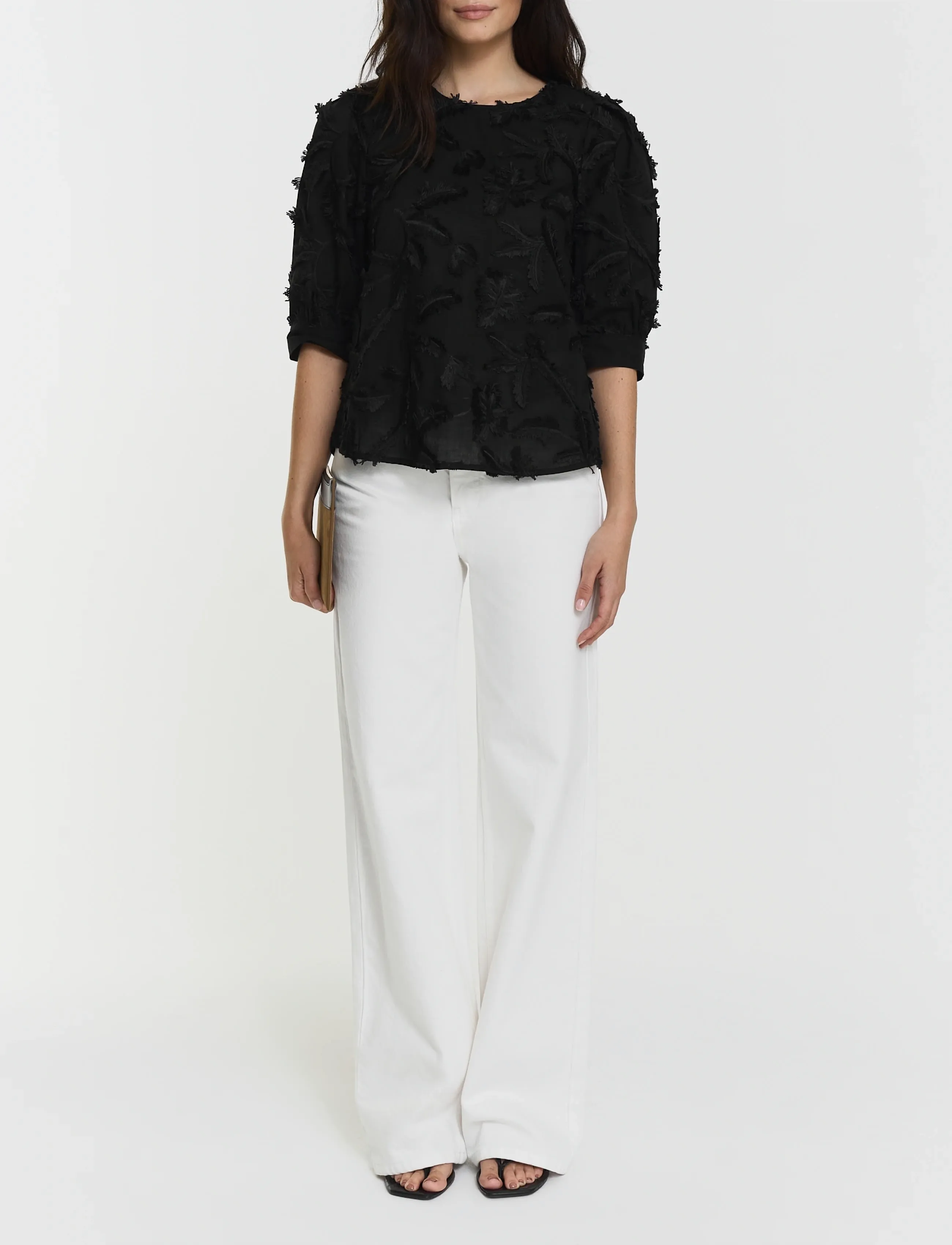Twist & Tango Marla Blouse, 36, Black, Bluser > Kortærmede, Dame