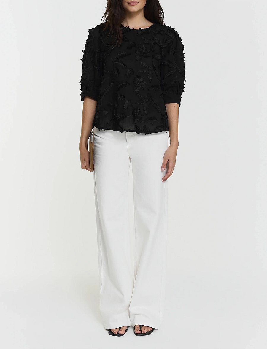 Twist & Tango - Marla Blouse - lyhythihaiset puserot - black - 0