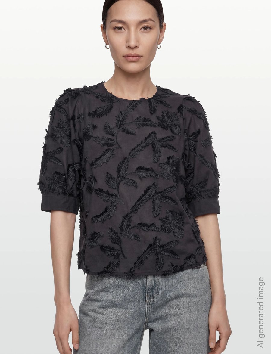 Twist & Tango - Marla Blouse - lühikeste varrukatega pluusid - navy - 3