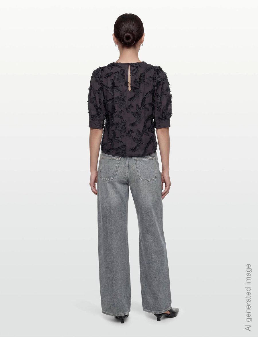 Twist & Tango - Marla Blouse - lühikeste varrukatega pluusid - navy - 4