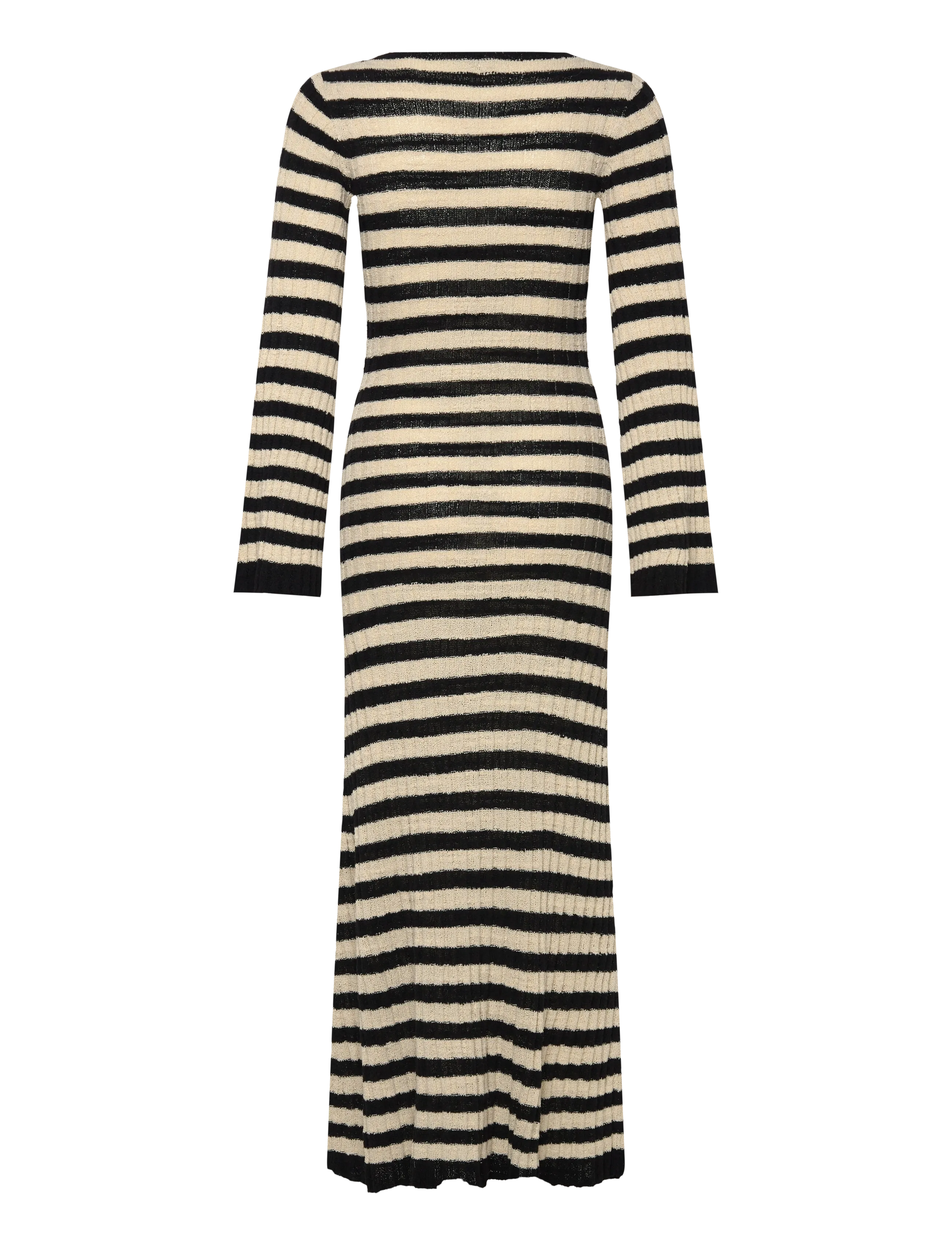Twist & Tango - Althea Knitted Dress - strikkjoler - black beige stripe - 2