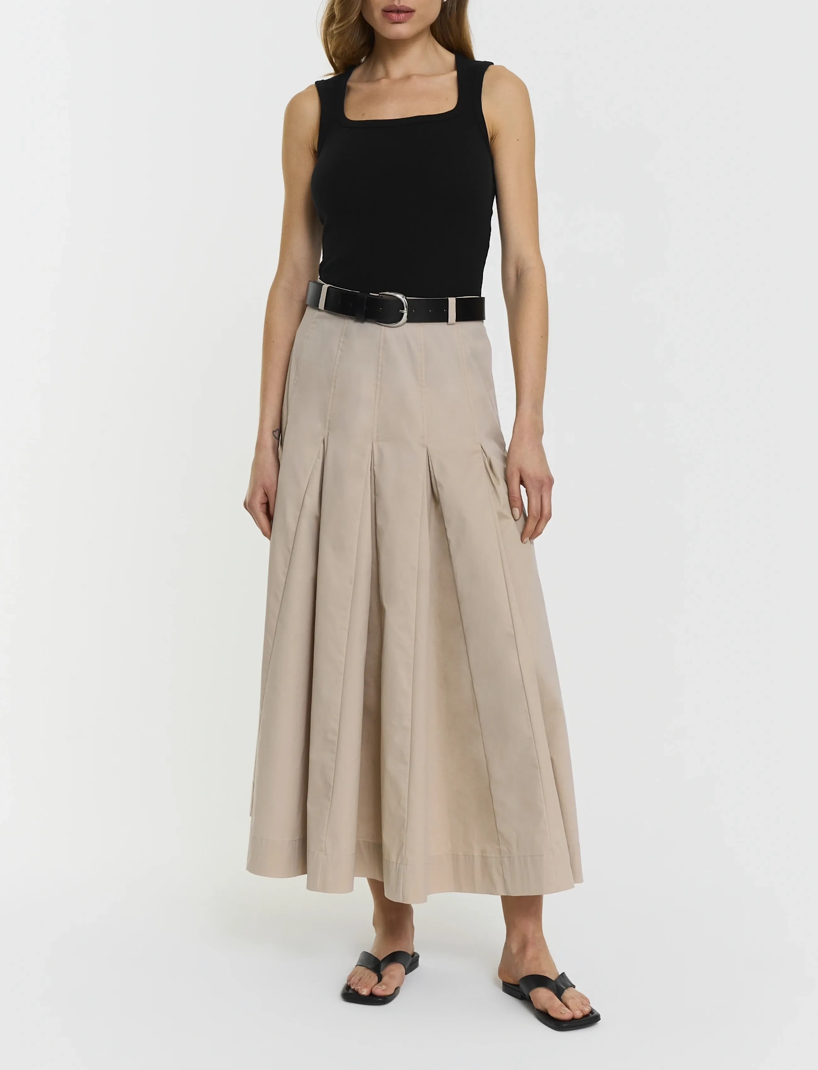 Twist & Tango - Dine Skirt - faltenröcke - beige - 0