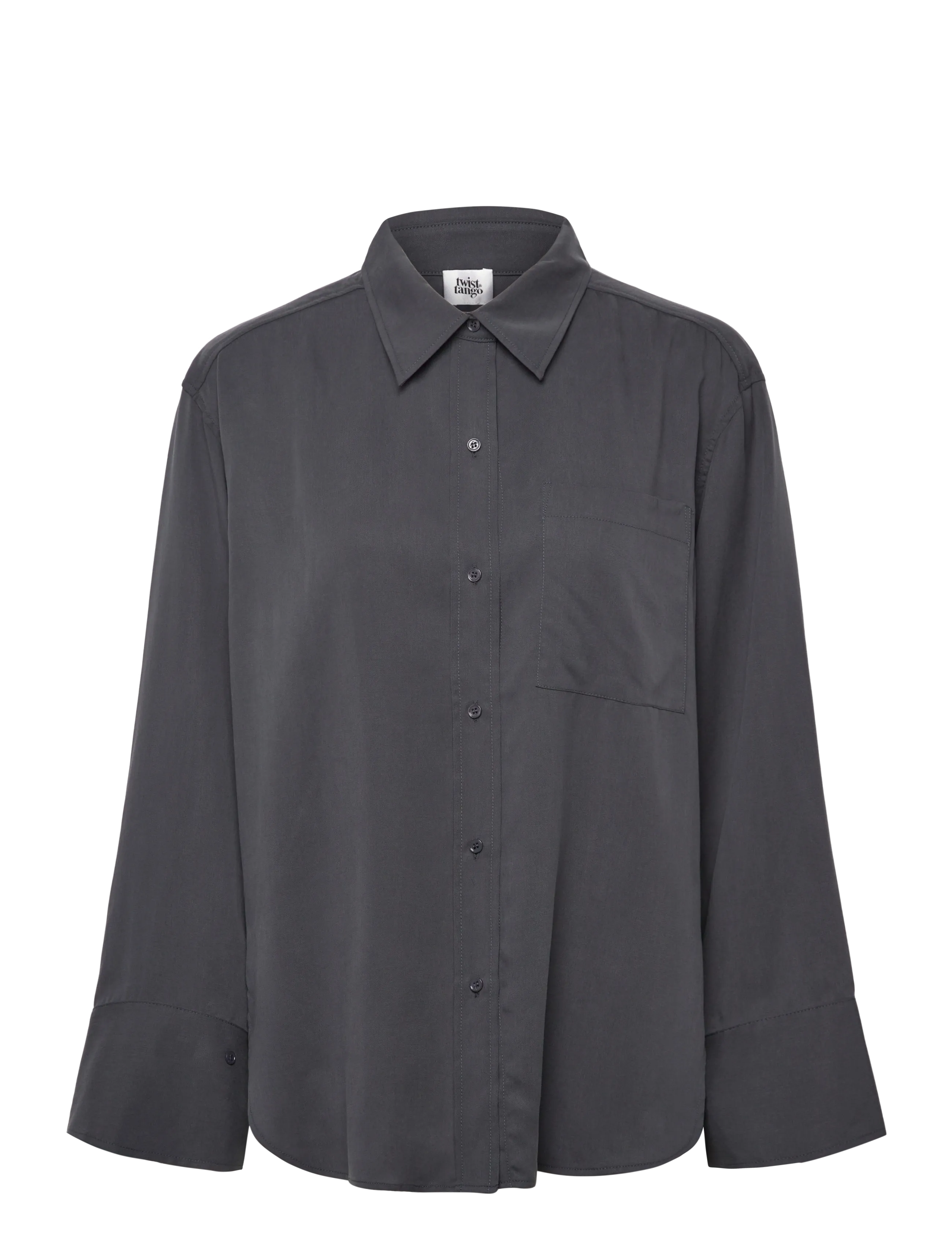Twist & Tango Kiara Fluid Shirt - Transitional Layering - FUTURE DUSK / grey