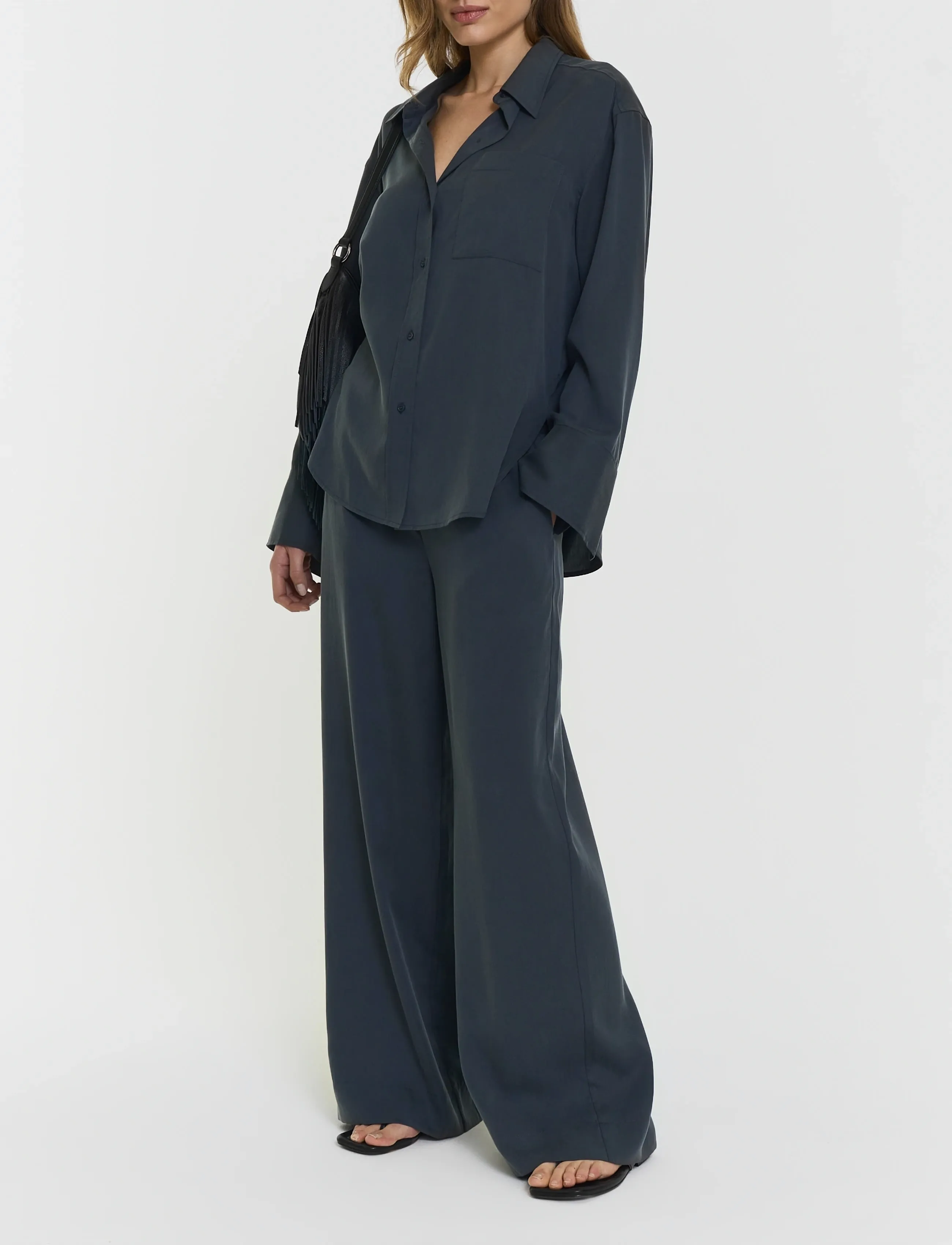 Twist & Tango Kiara Fluid Shirt - Shirts - FUTURE DUSK / grey