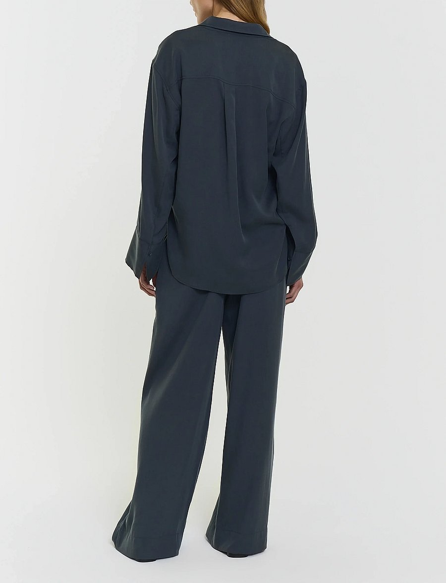 Twist & Tango - Kiara Fluid Shirt - langærmede skjorter - future dusk - 4