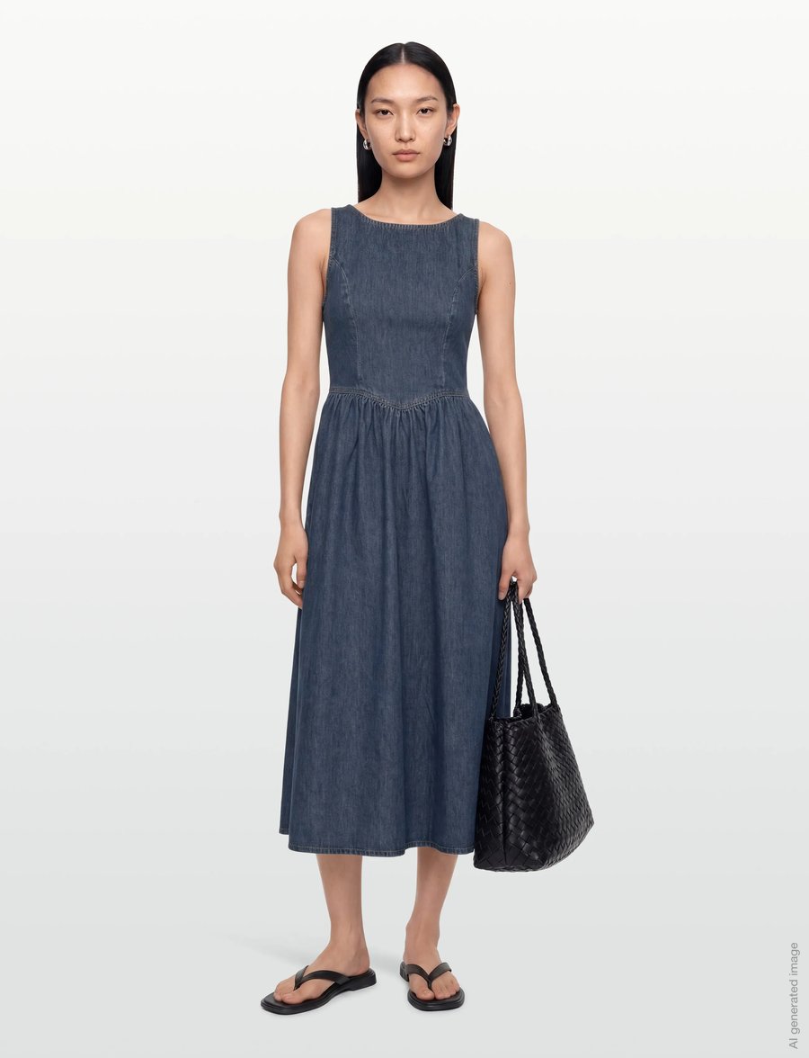 Twist & Tango - Raana Denim Dress - jeanskleider - deep blue wash - 0