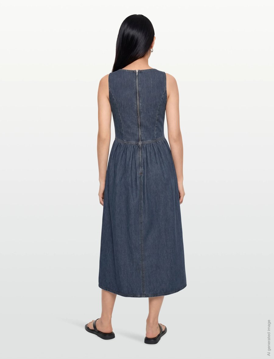Twist & Tango - Raana Denim Dress - jeanskleider - deep blue wash - 4