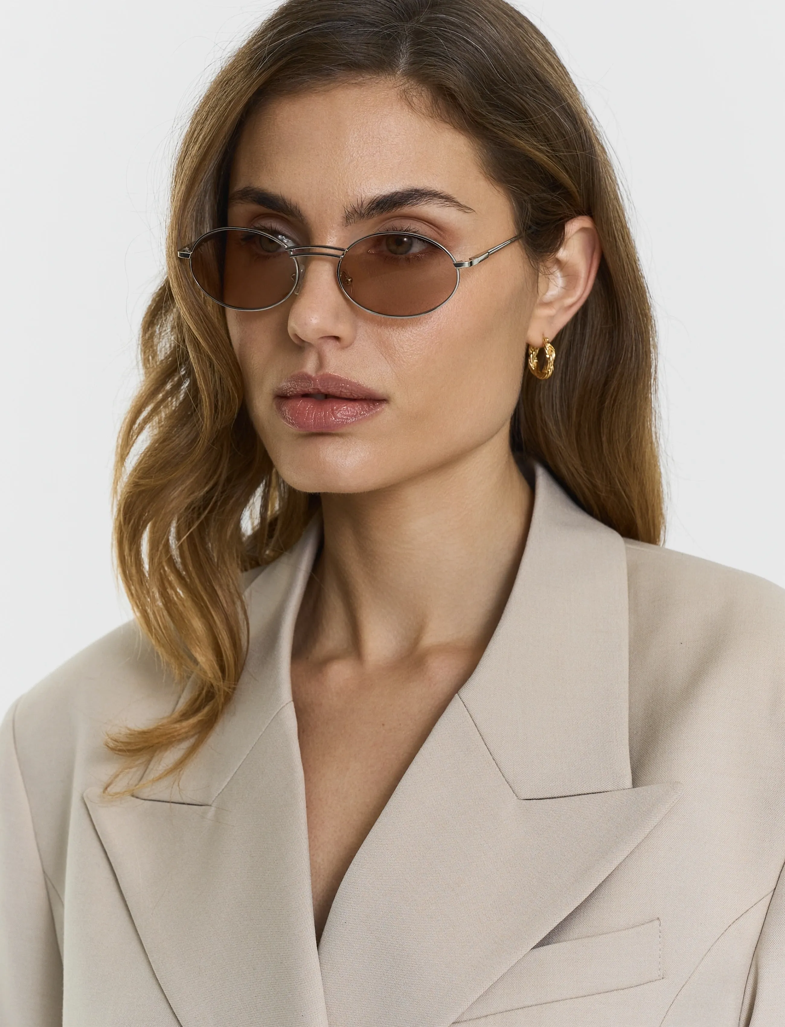 Twist & Tango Sabia Sunglasses, One Size, Brown, Solbriller > Solbriller Med Rundt Stel, Dame