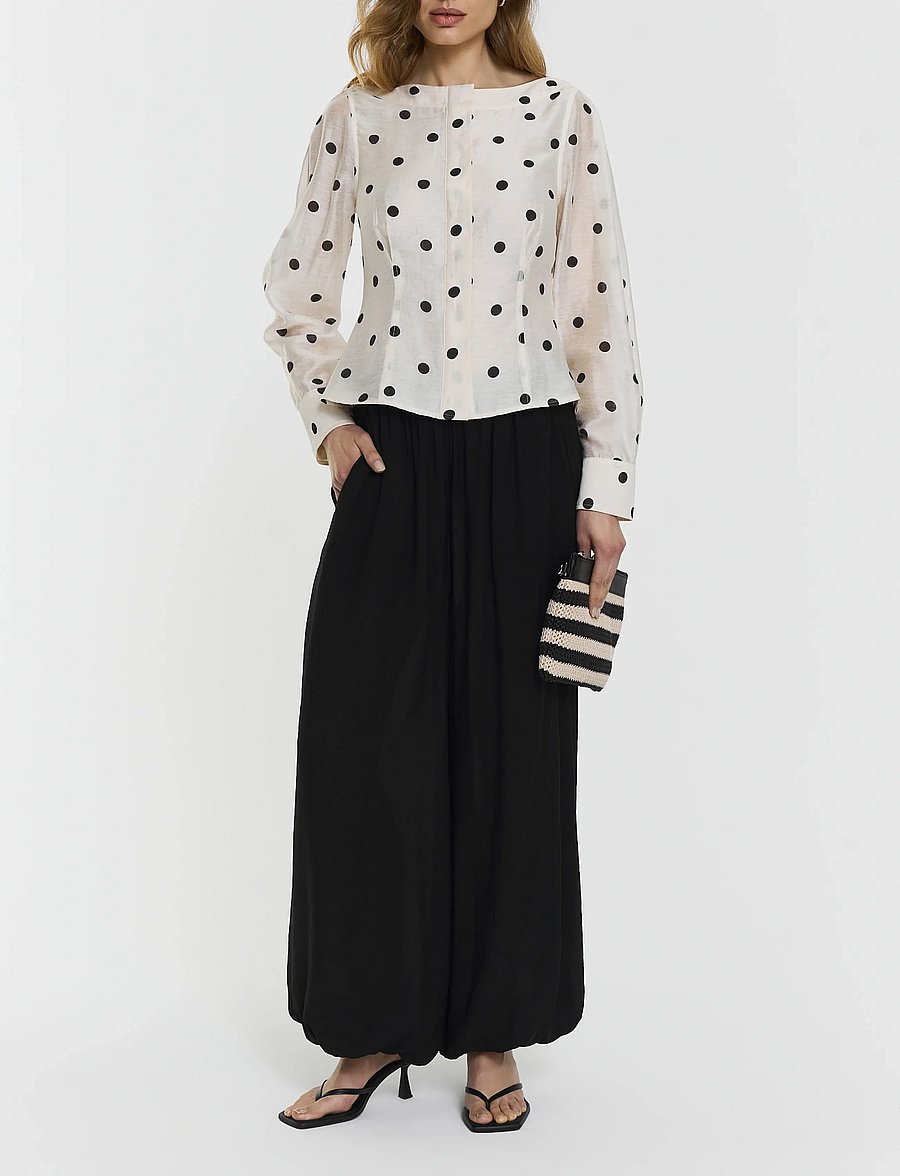 Twist & Tango - Maika Blouse - blūzes ar garām piedurknēm - dot print - 0