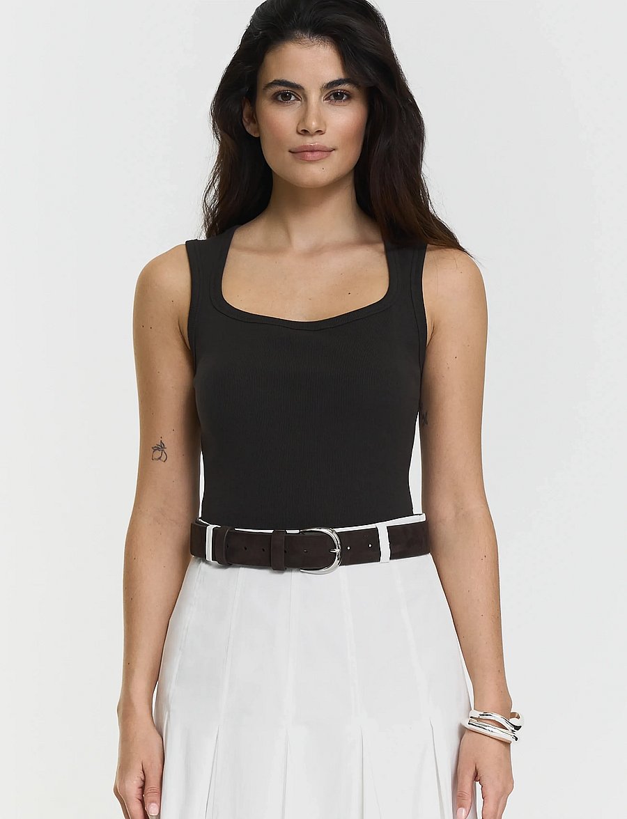 Twist & Tango - Hera Singlet - mouwloze tops - coffee - 3