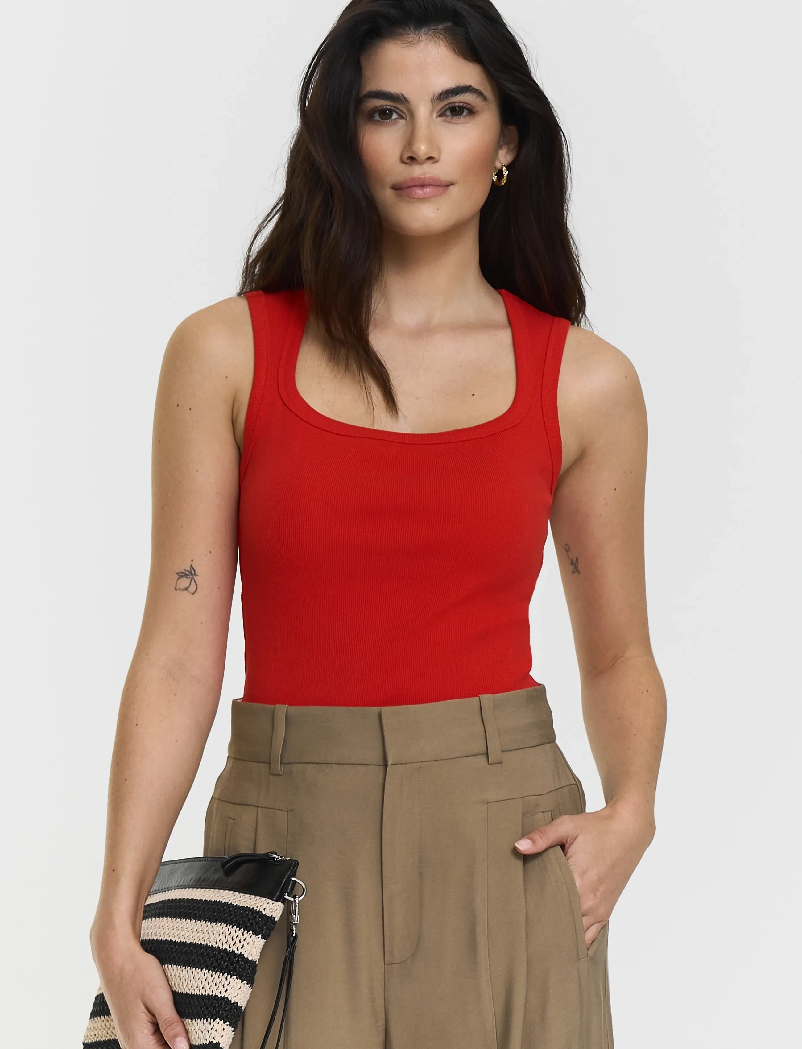 Twist & Tango - Hera Singlet - linnen - poppy red - 3