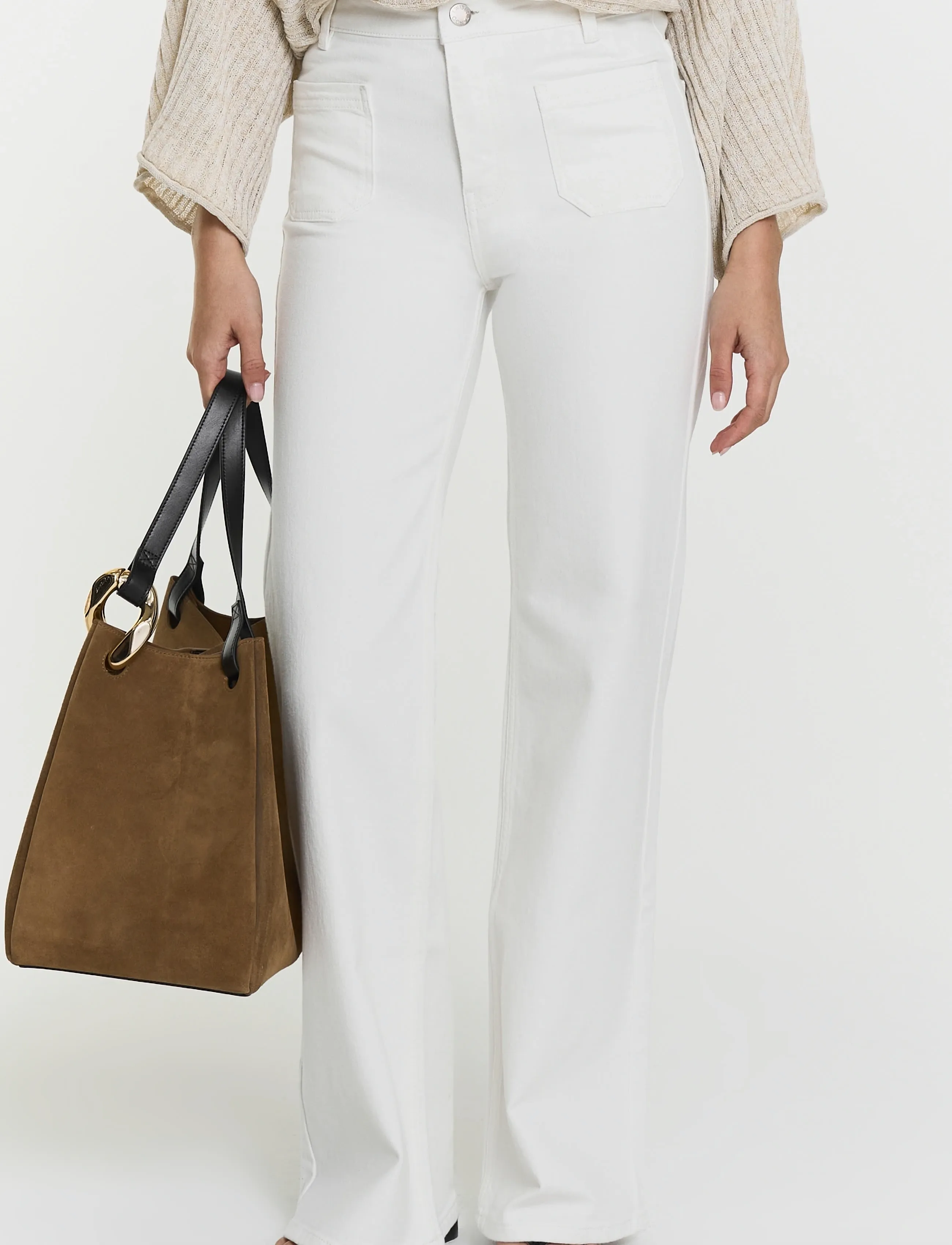 Twist & Tango - Cleo Comfort Jeans - alt eriti laia säärega teksad - white - 3