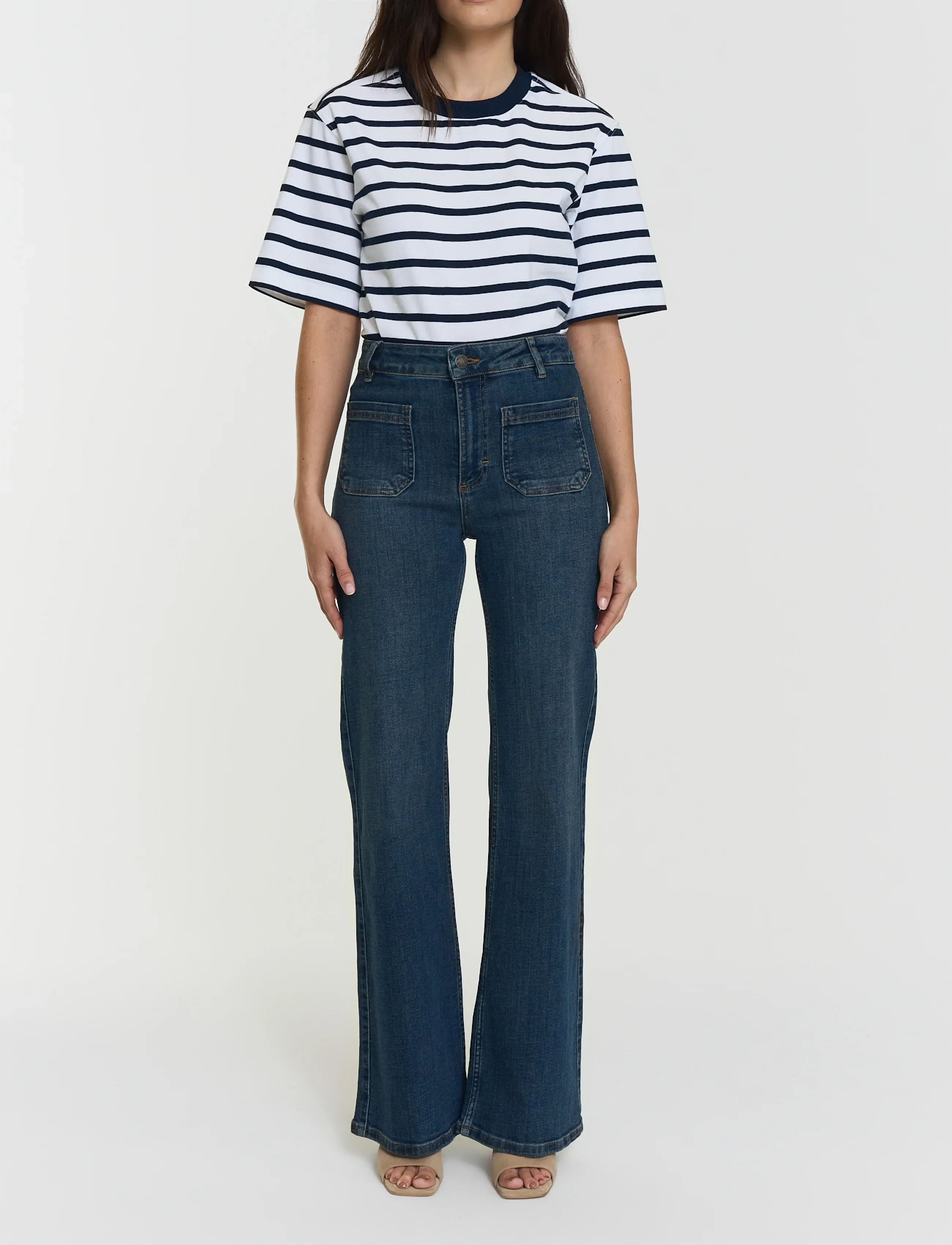 Twist & Tango Cleo Jeans, 26, Blau - Flares, Toej-til-kvinder