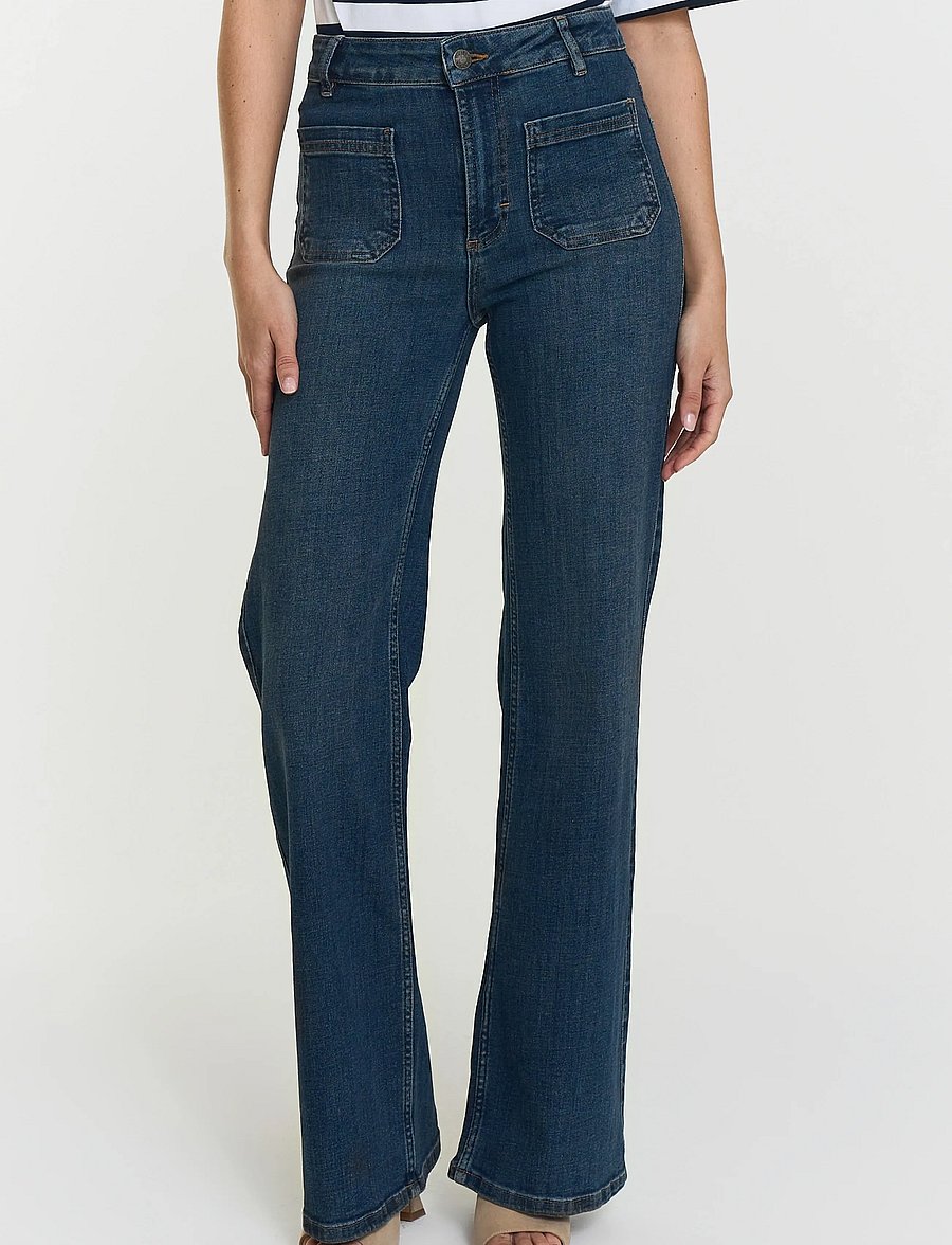 Twist & Tango - Cleo Jeans - schlaghosen - dk blue wash - 3