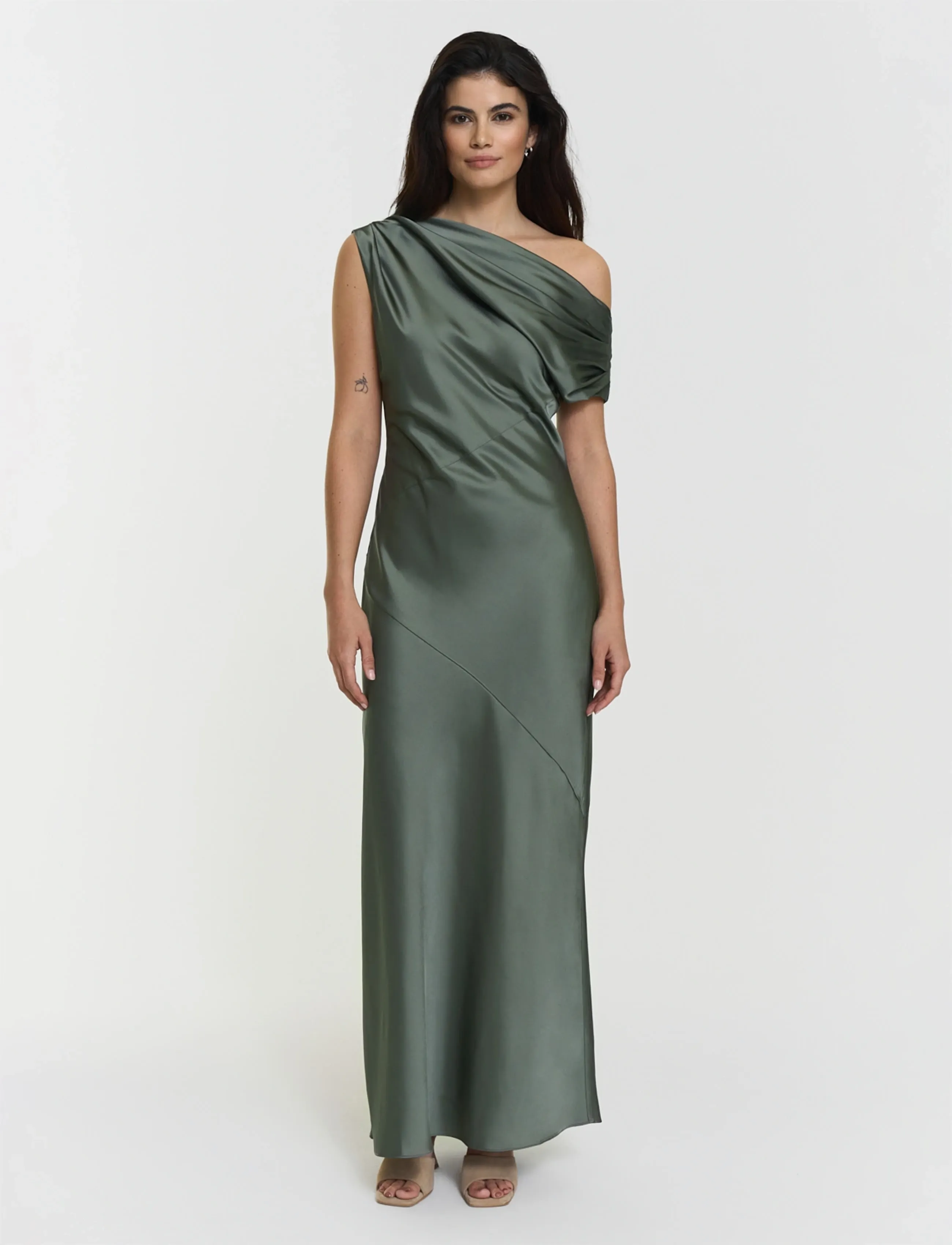 Twist & Tango Vanessa Satin Dress - Kjoler - AGAVE GREEN / green