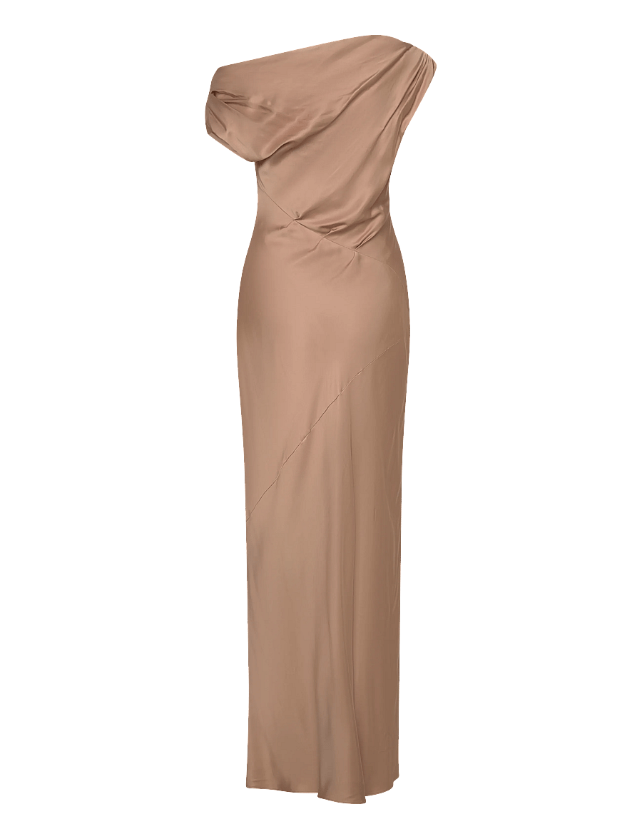 Twist & Tango - Vanessa Satin Dress - maxi kjoler - golden beige - 2
