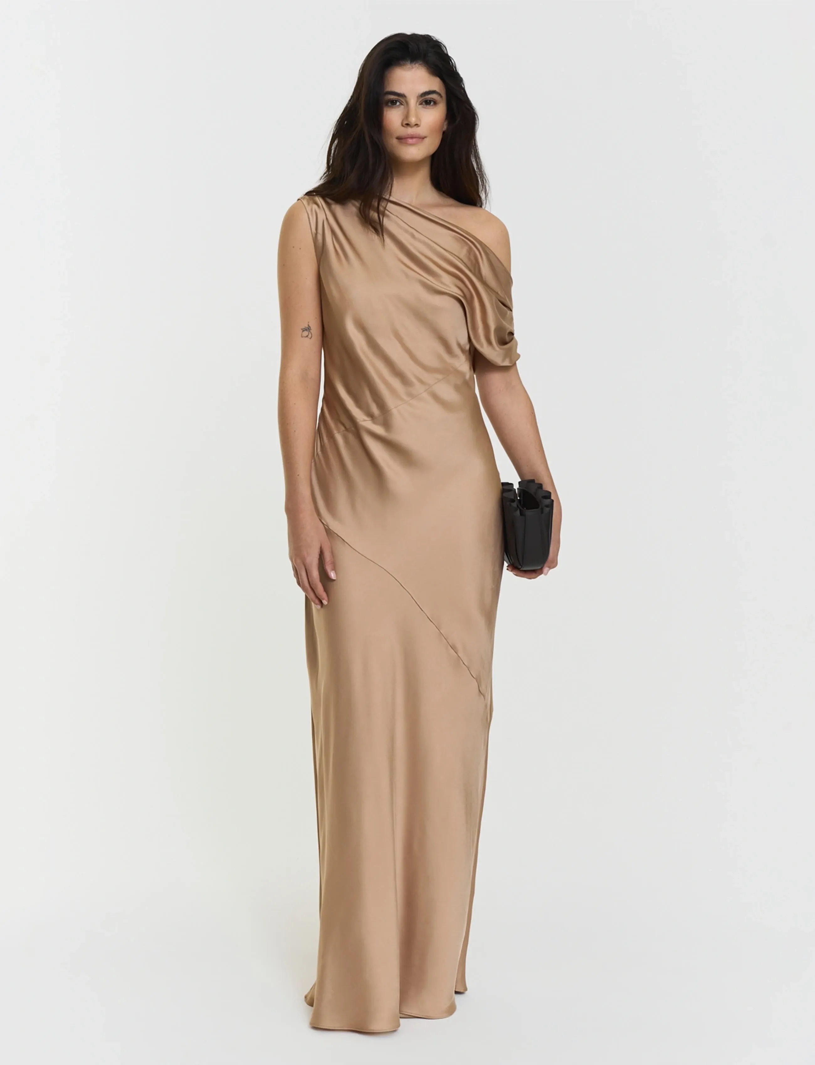 Twist & Tango Vanessa Satin Dress, 38, Dresses, Beige - Maxi Frauen