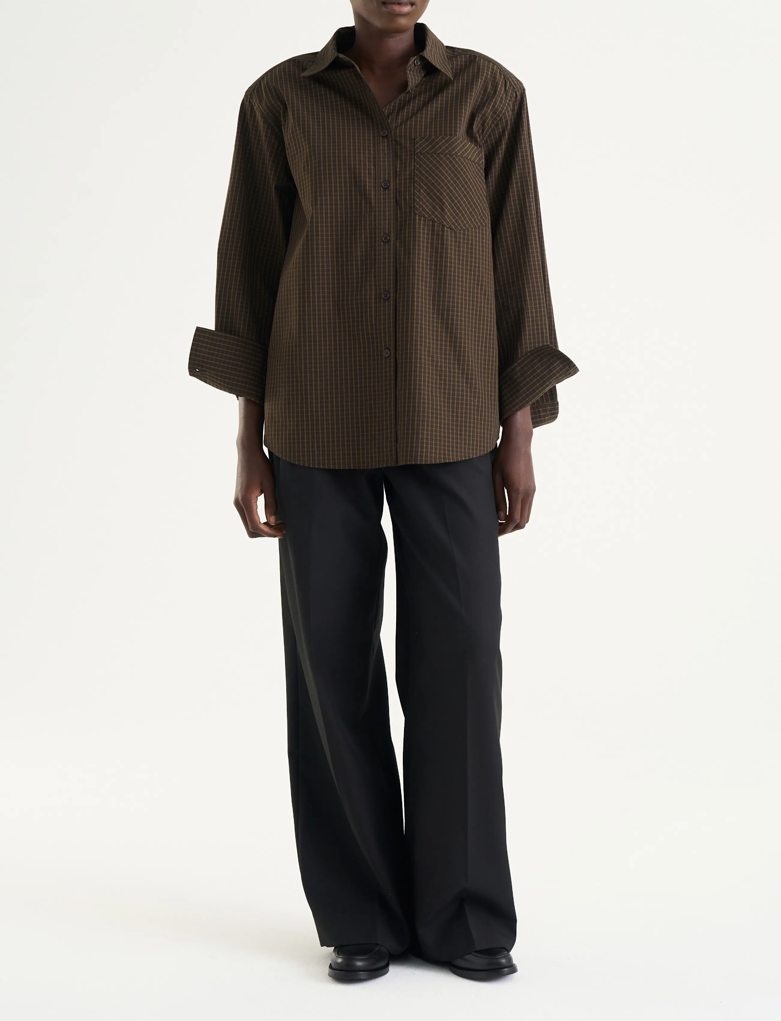 Twist & Tango Juniella Shirt - Langärmlige Hemden - BROWN CHECK / brown