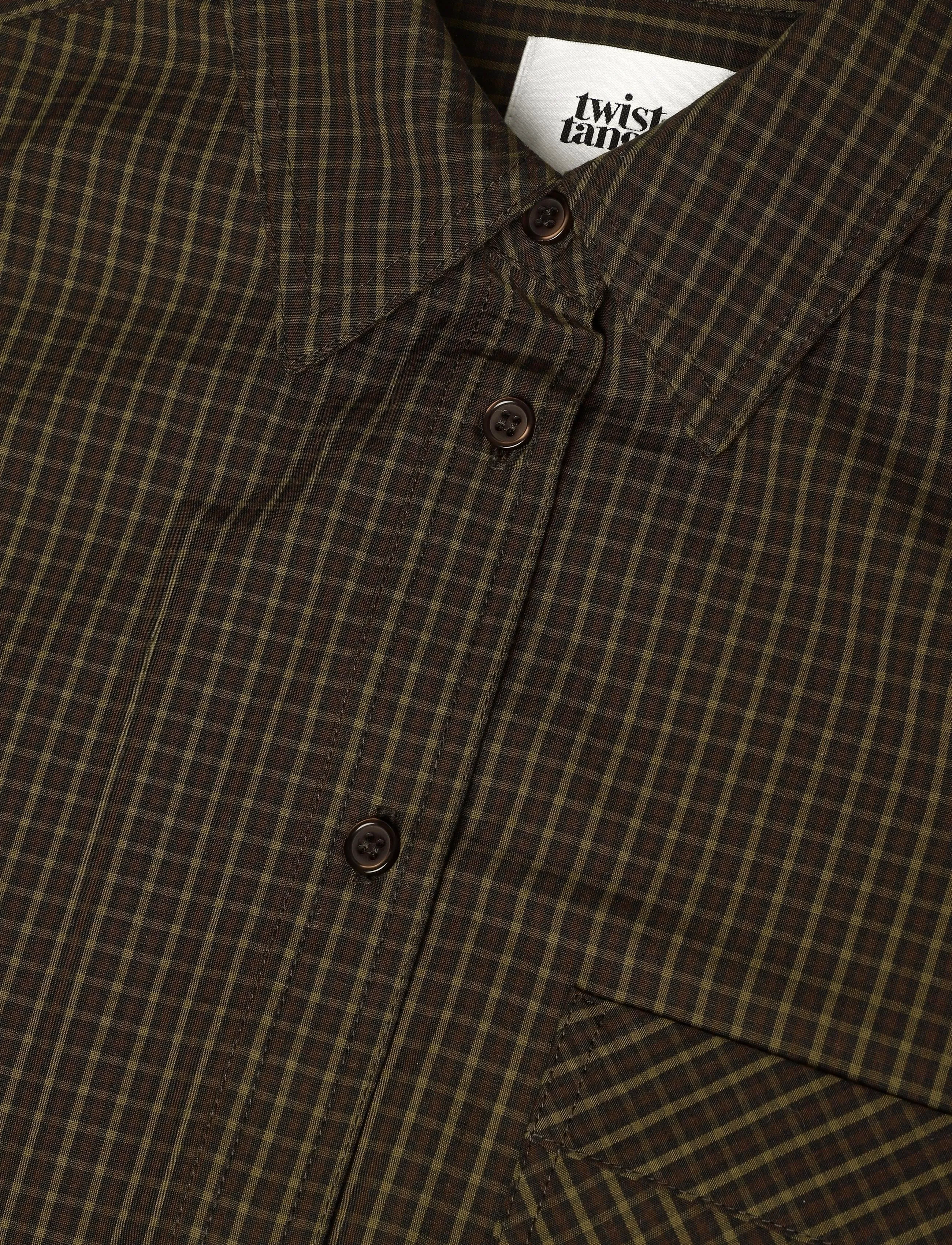 Twist & Tango - Juniella Shirt - brown check - 5